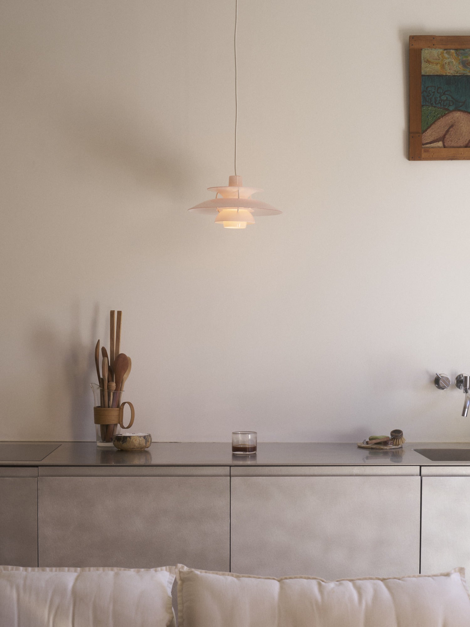 Lampa wisząca PH 5 OPAL jasnoróżowy – Louis Poulsen