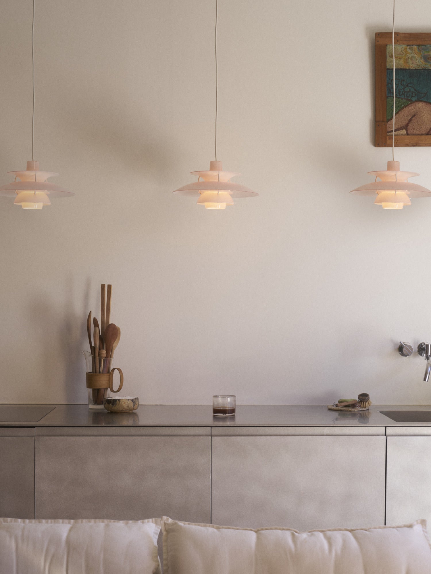 Lampa wisząca PH 5 OPAL jasnoróżowy – Louis Poulsen
