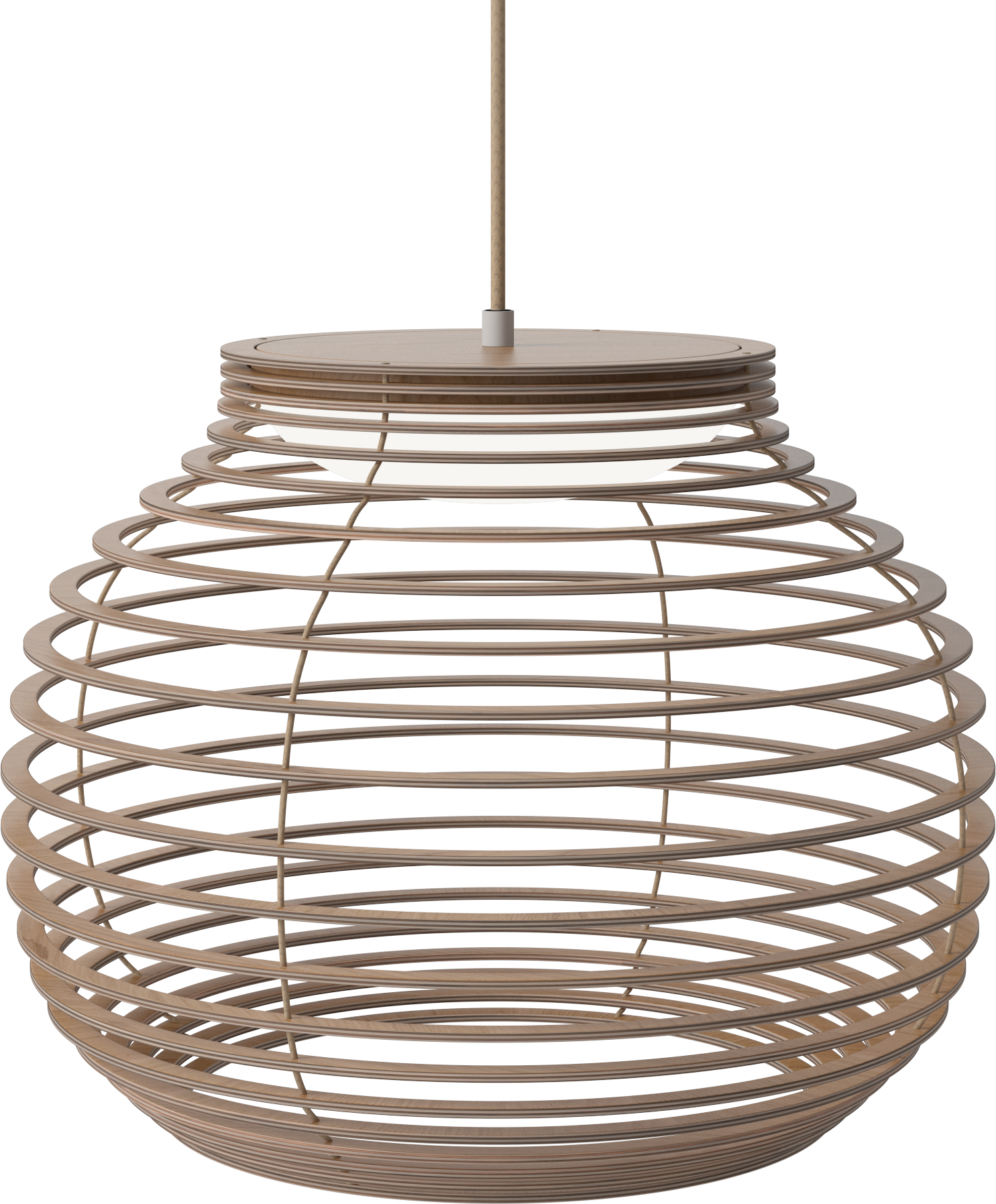 Lampa wisząca ANELLI fornir dębowy