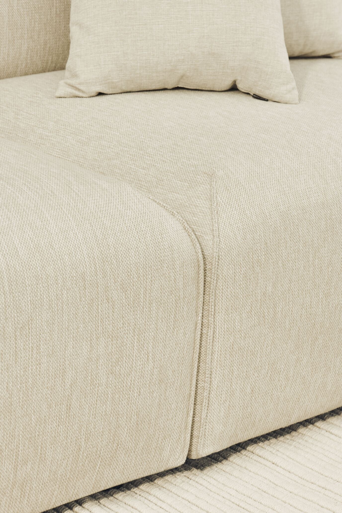 Sofa zewnętrzna modułowa ARKE - moduł lewostronny tapicerowany