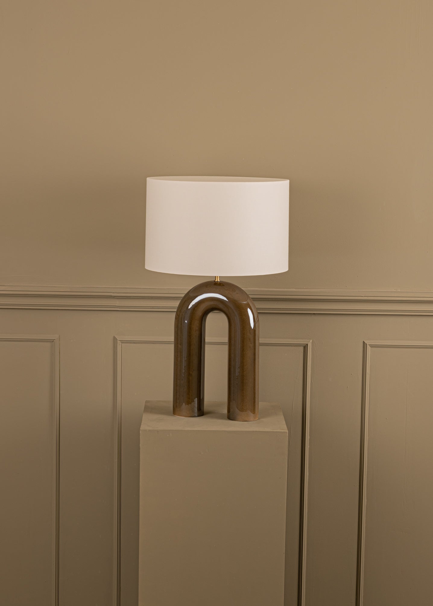 Lampa stołowa ceramiczna ARKO zielony