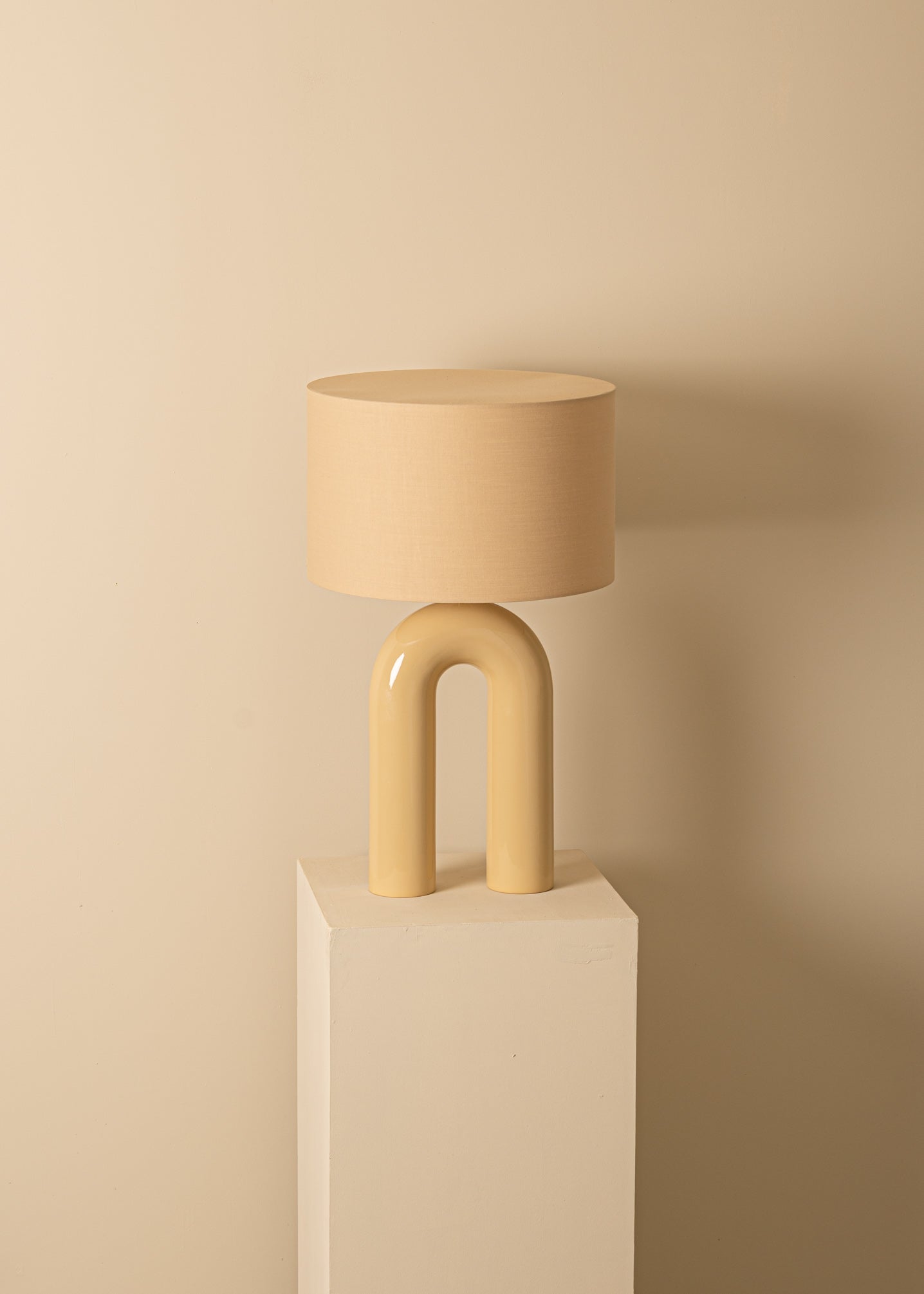Tischlampe aus Keramik ARKO beige