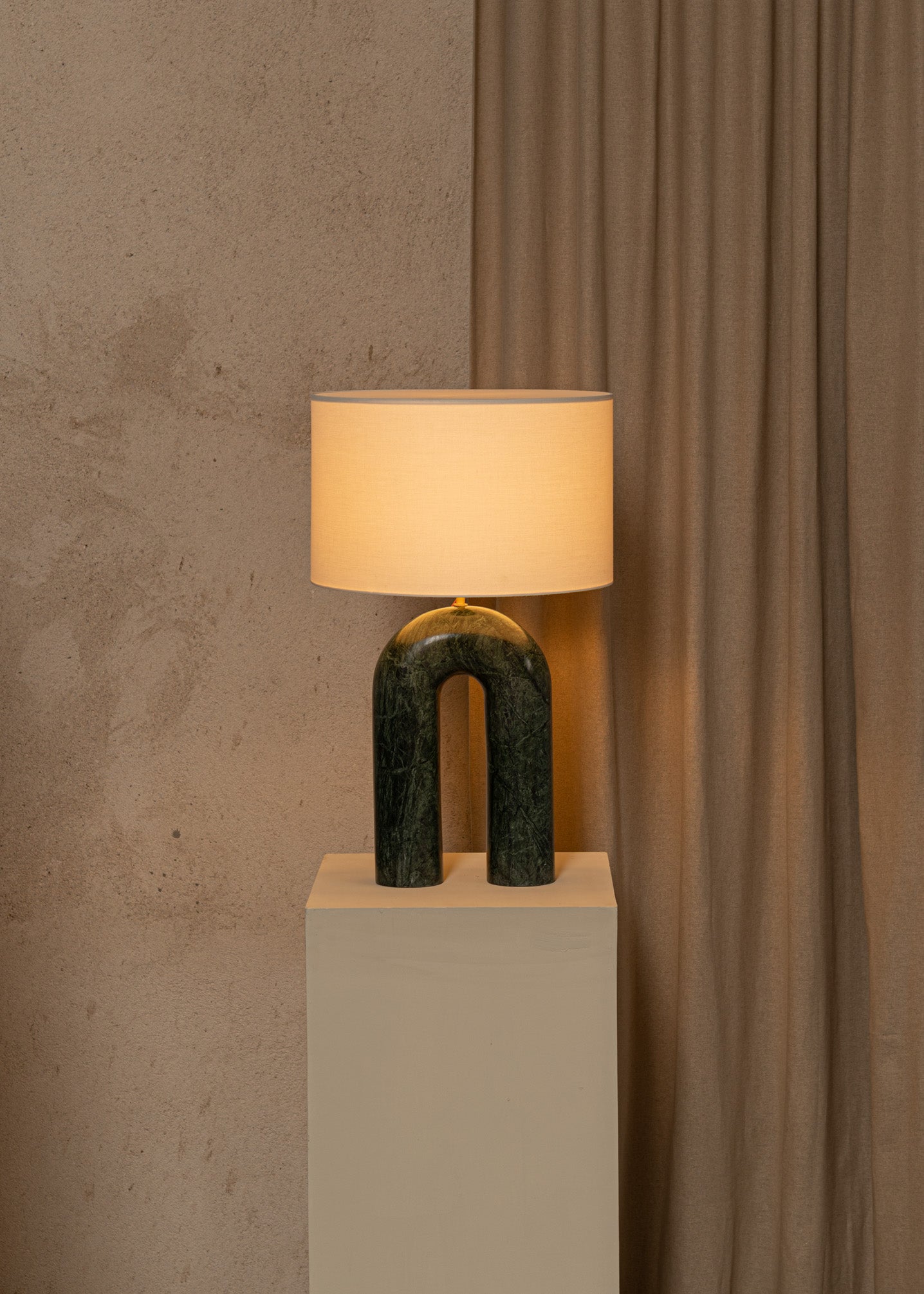 Tischlampe ARKO grüner Marmor