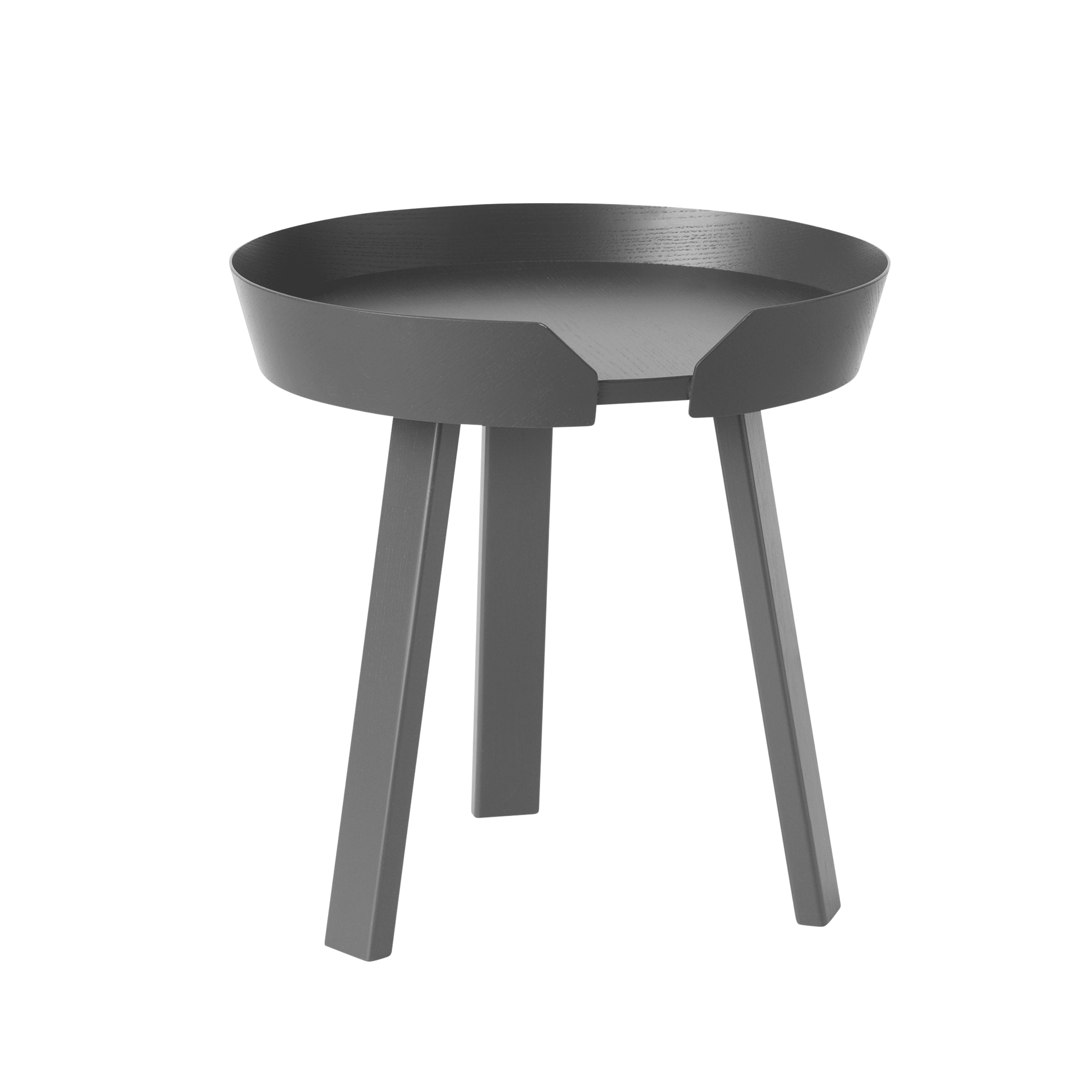 ROUND side table in anthracite