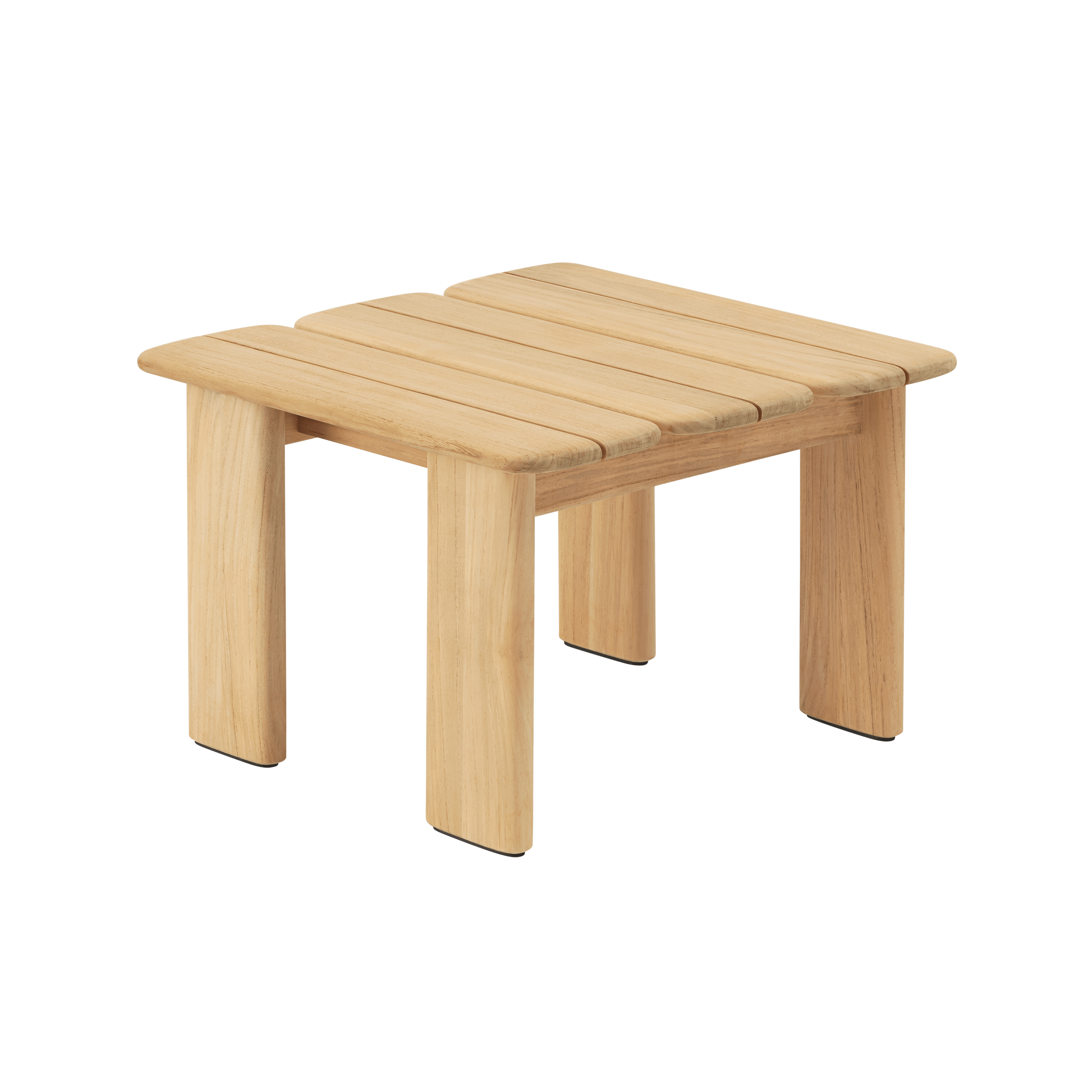 Quadratischer Outdoor-Couchtisch ASSEMBLE aus Teakholz