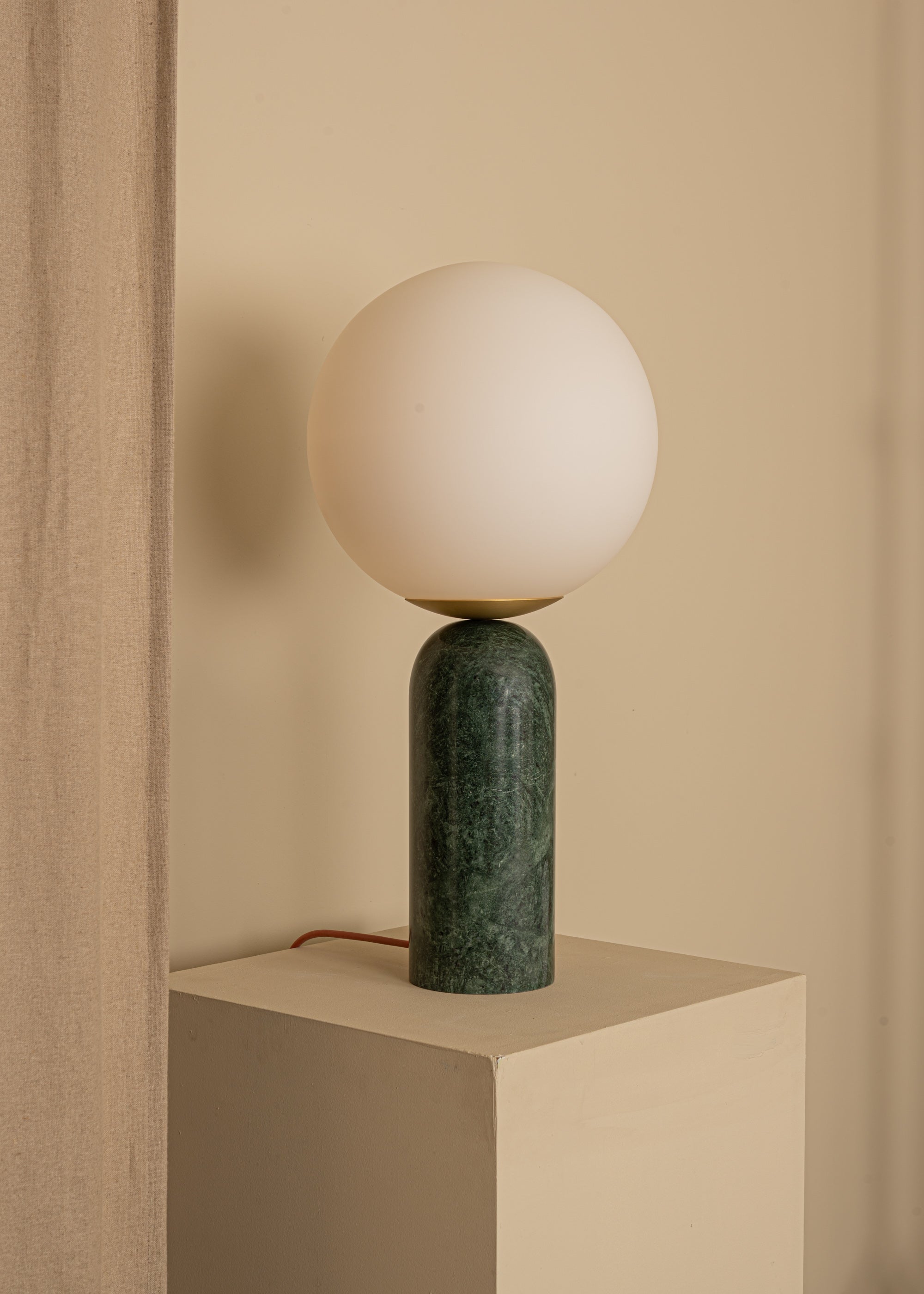 ATLAS Table Lamp Green Marble