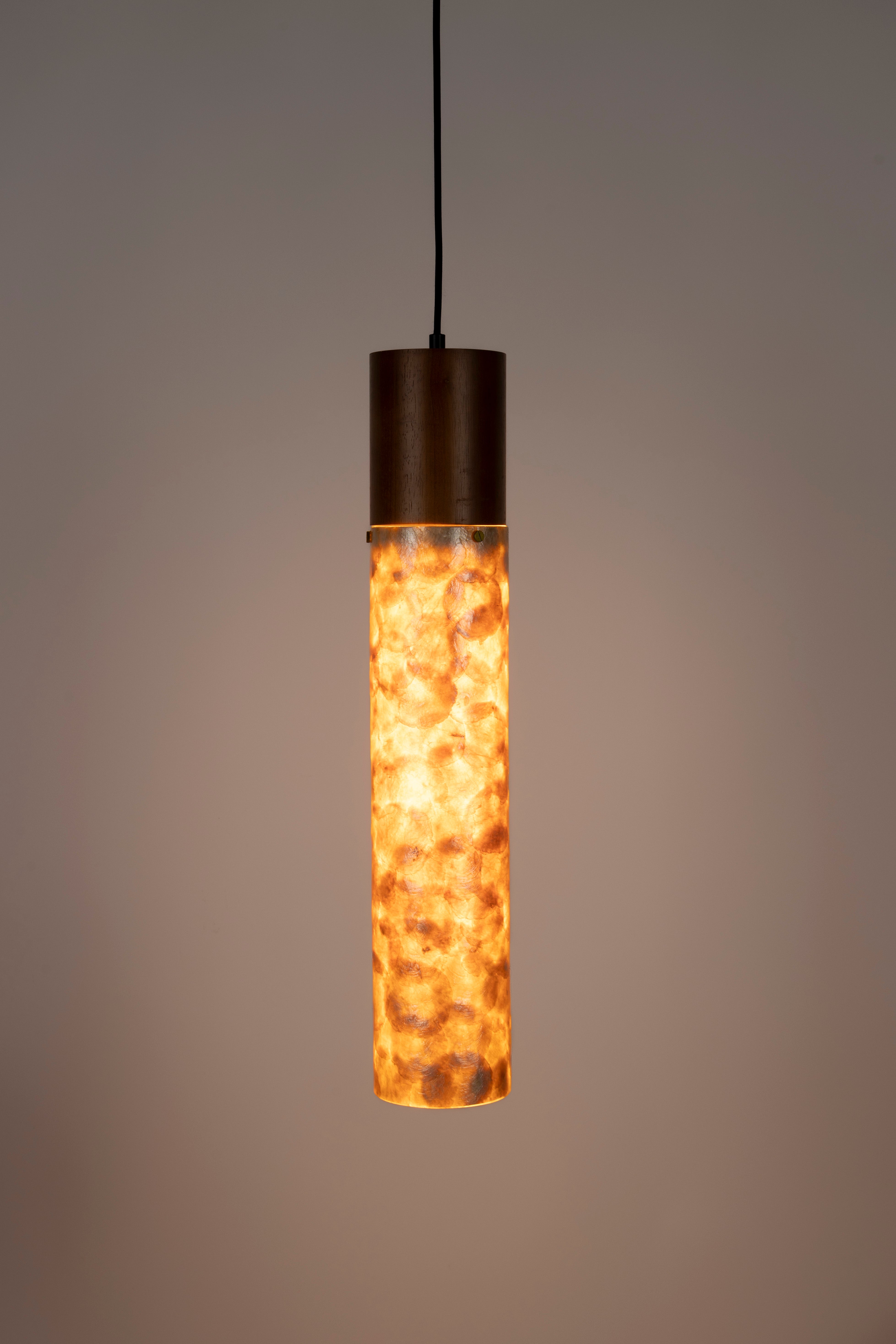 Lampa wisząca BEAM drewno dębowe