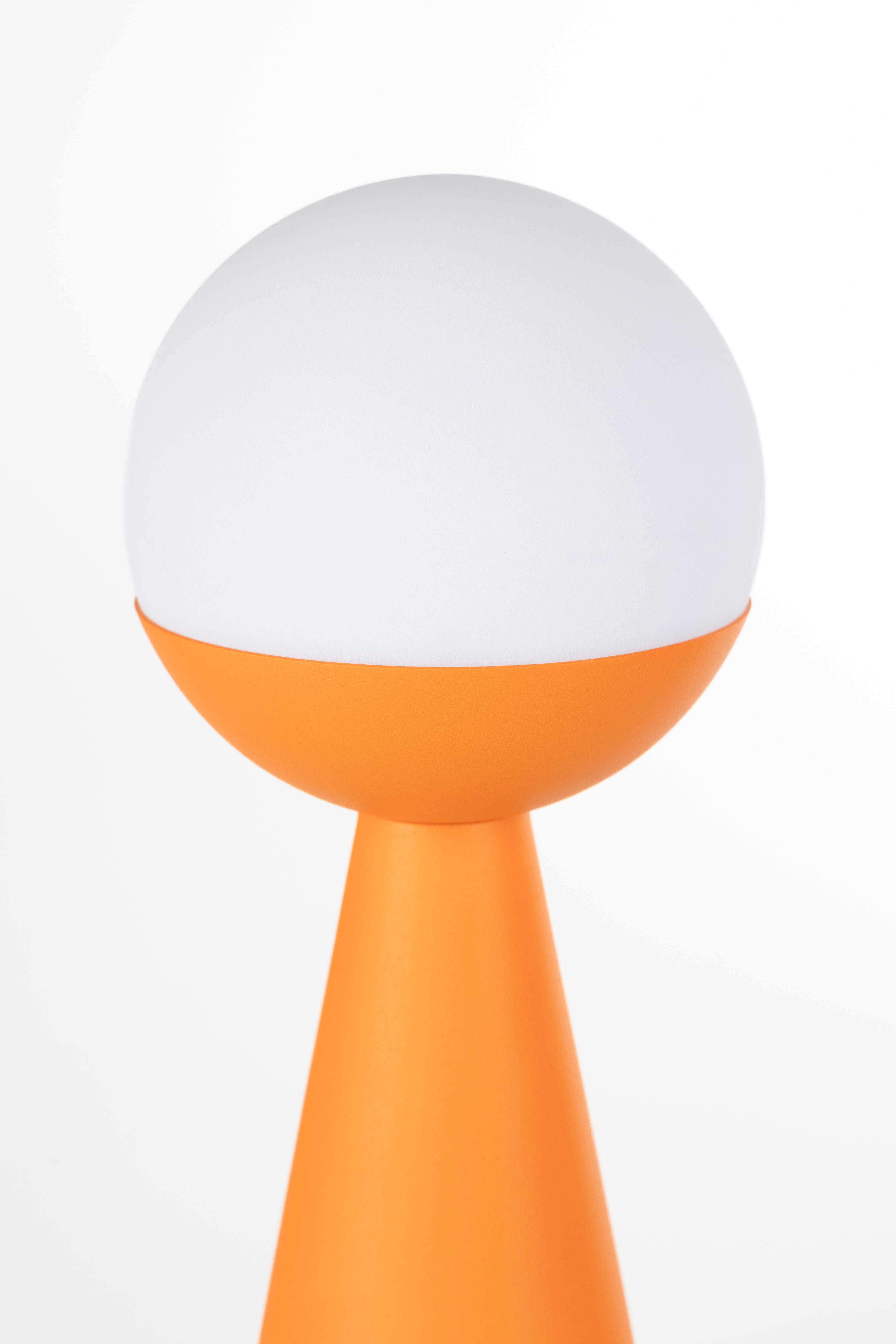 Tragbare Lampe BELLO orange