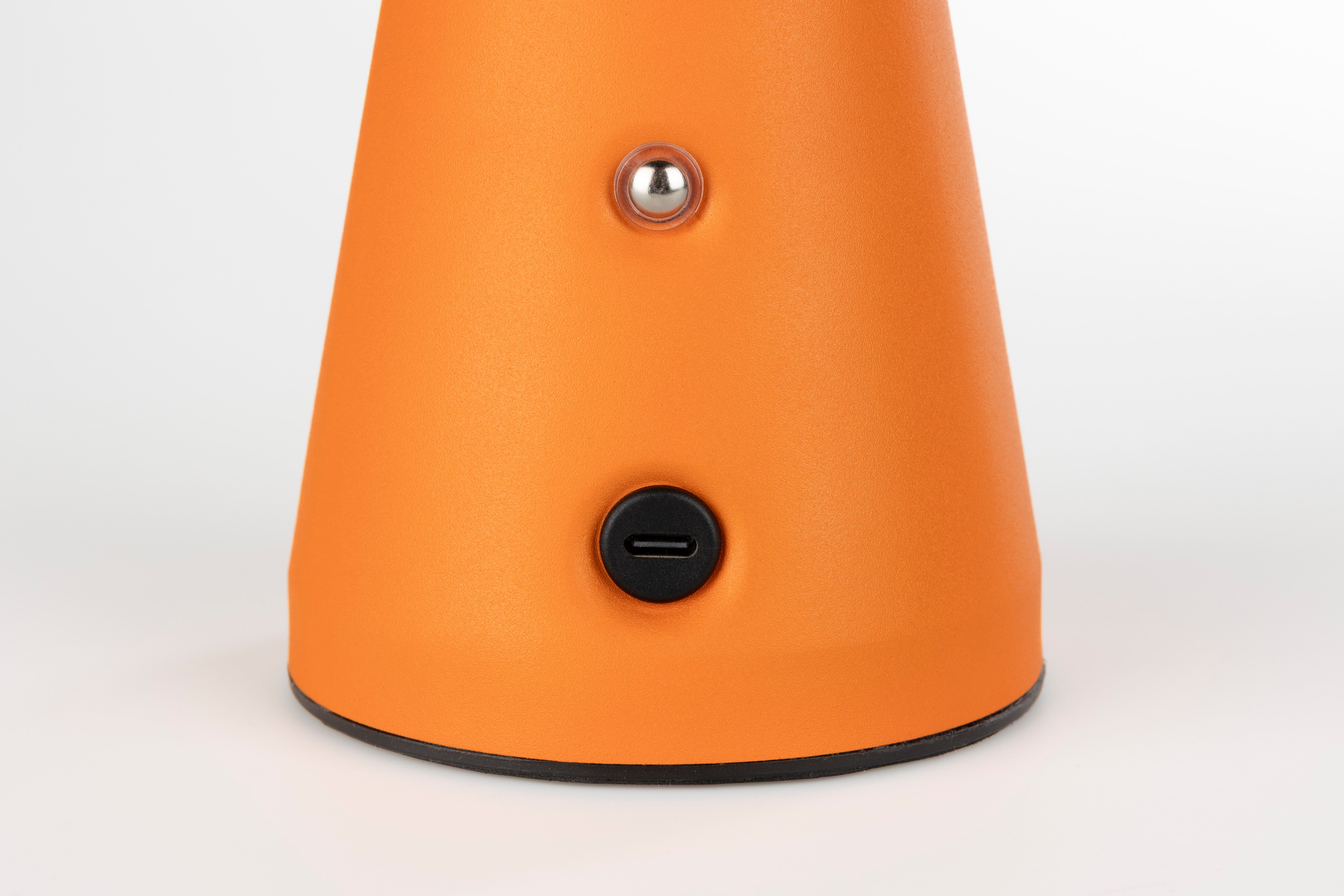 Tragbare Lampe BELLO orange