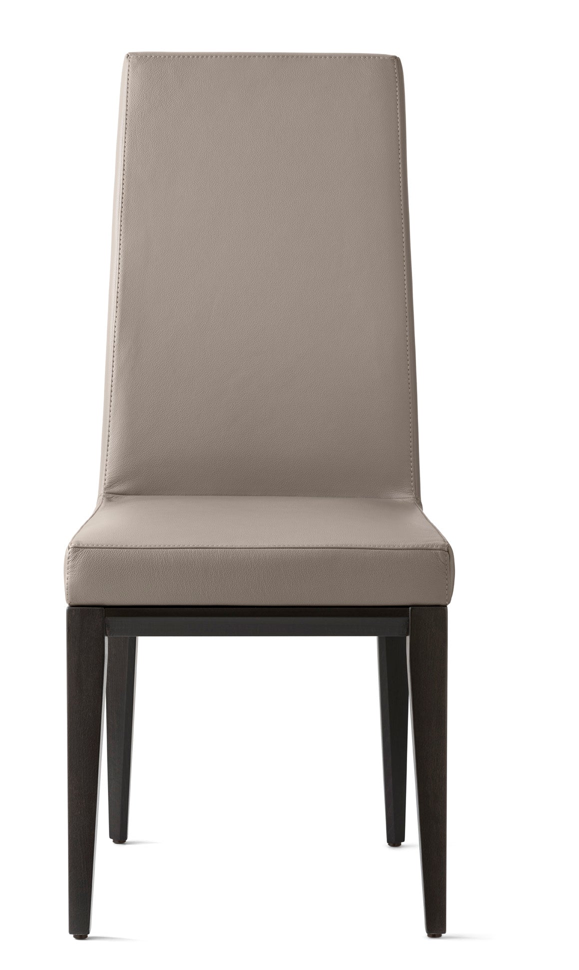 BESS upholstered chair with graphite wooden base