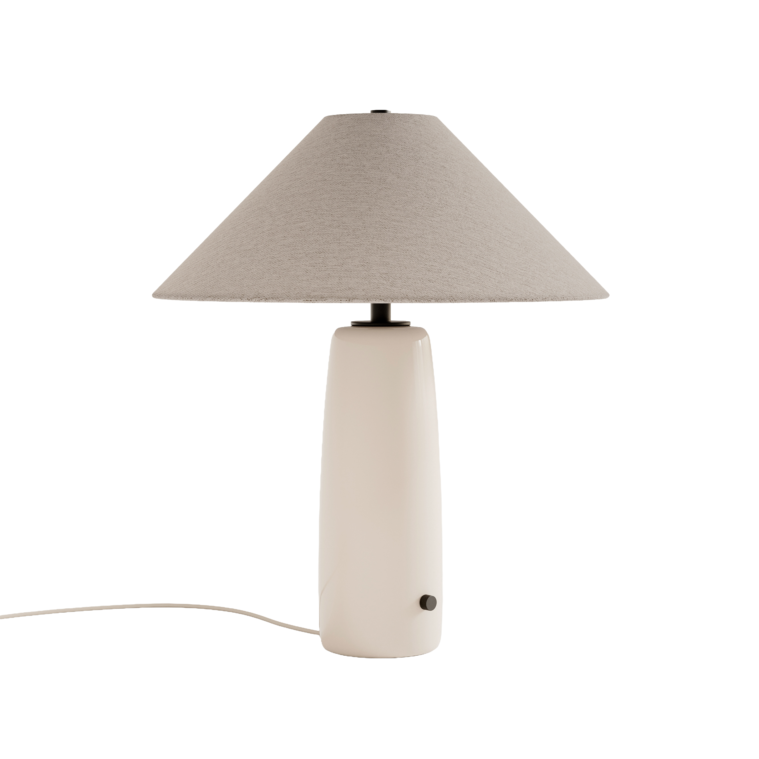 Tischlampe BATON beige