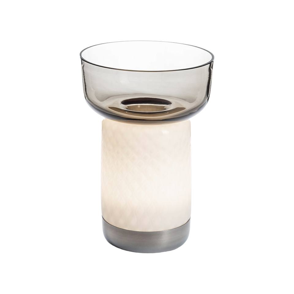 Lampa przenośna BONTA BOWL biały z szarym