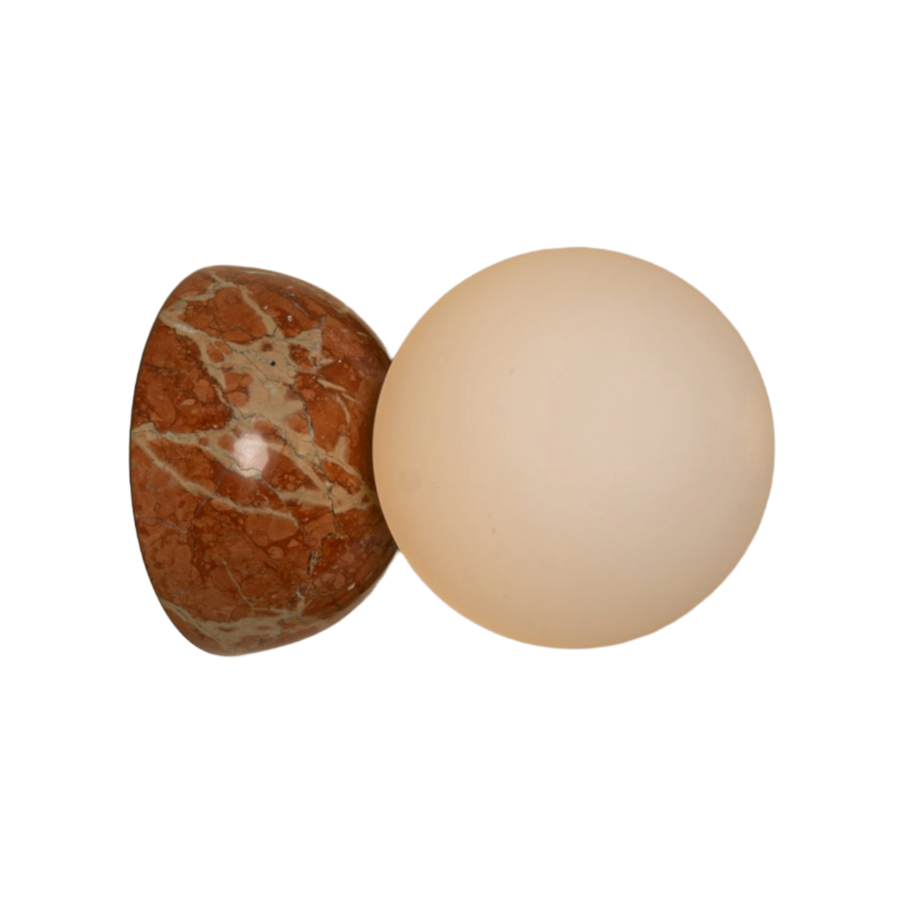 Wall lamp EKLIPSO red marble