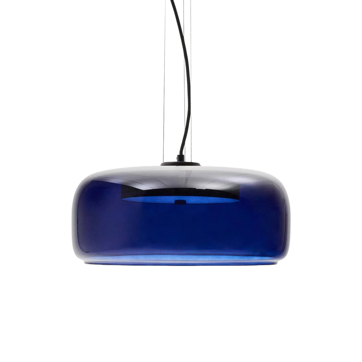 Lampa wisząca REIG niebieskie szkło