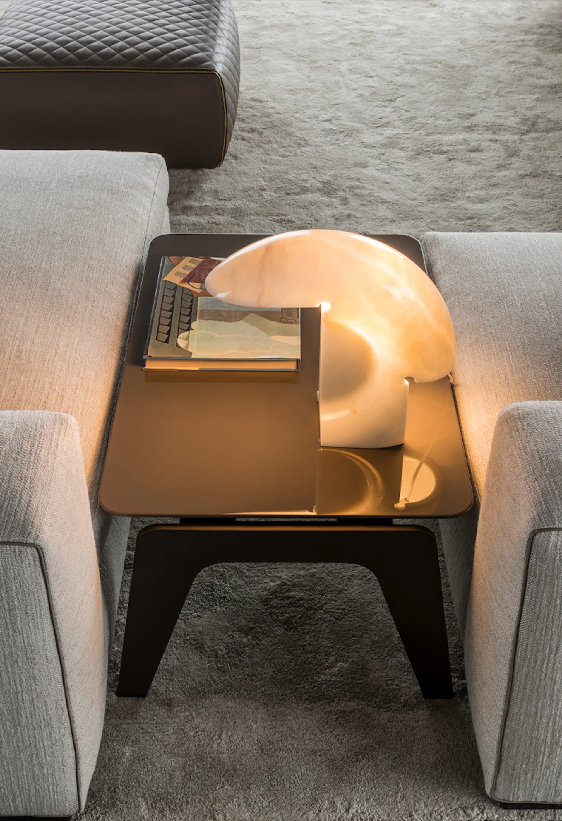 Lampa stołowa BIAGIO biały marmur