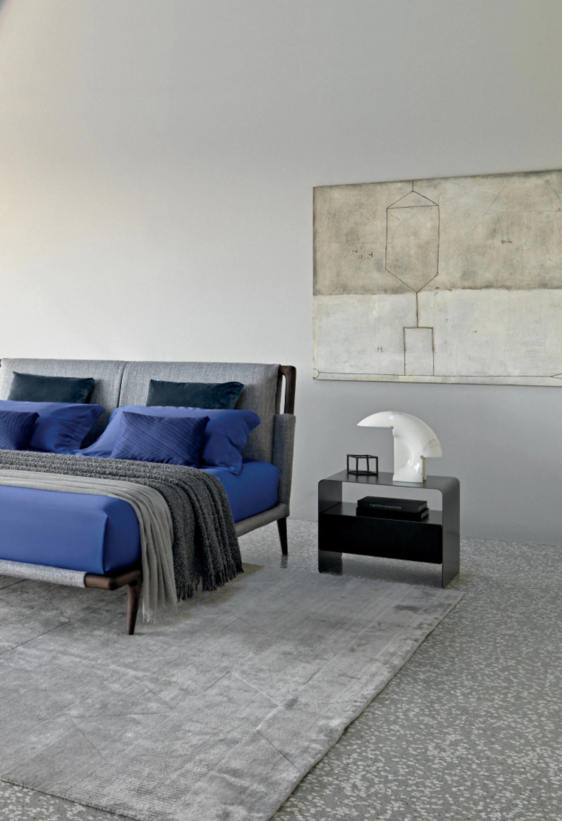 Lampa stołowa BIAGIO biały marmur