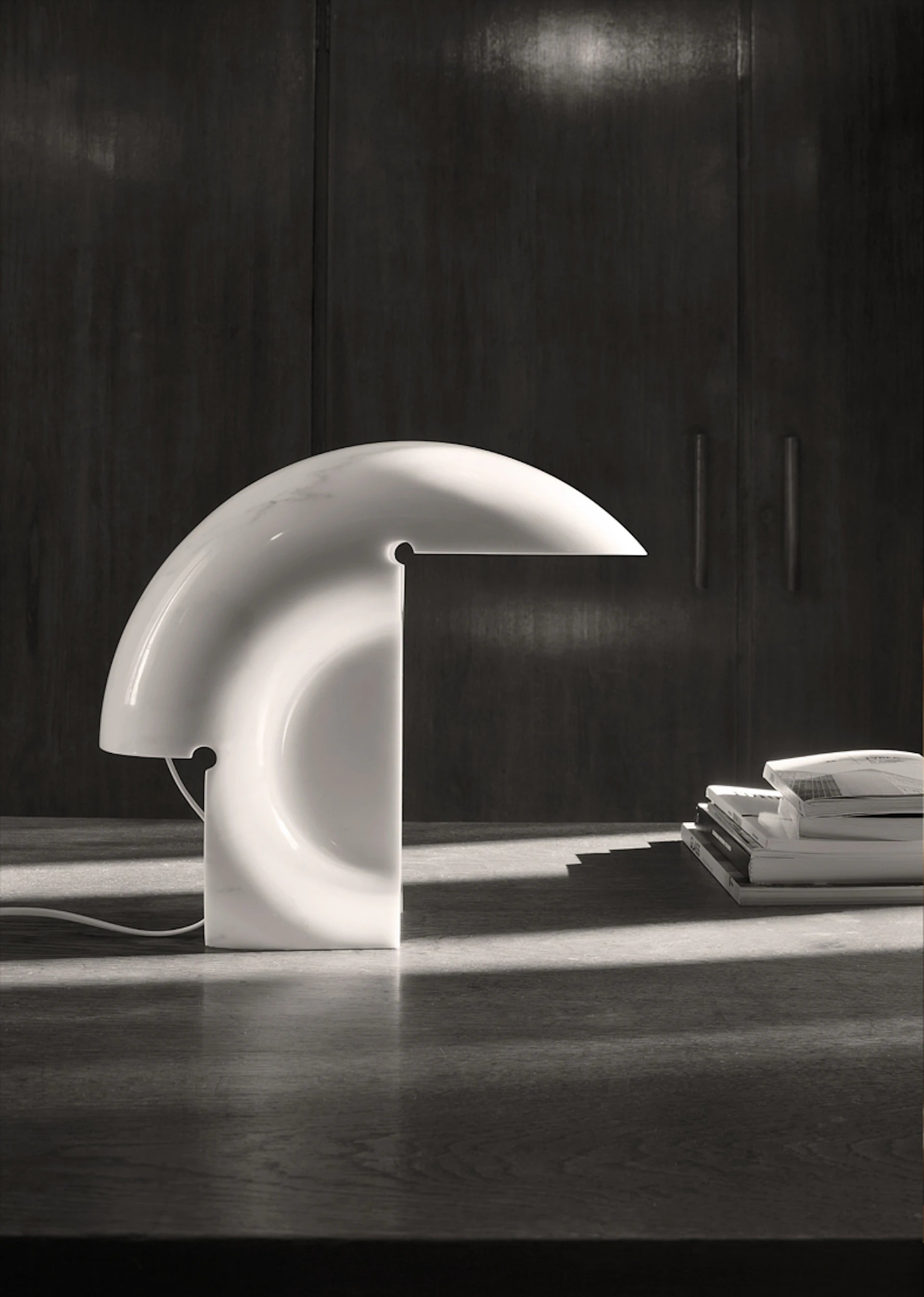 Lampa stołowa BIAGIO biały marmur