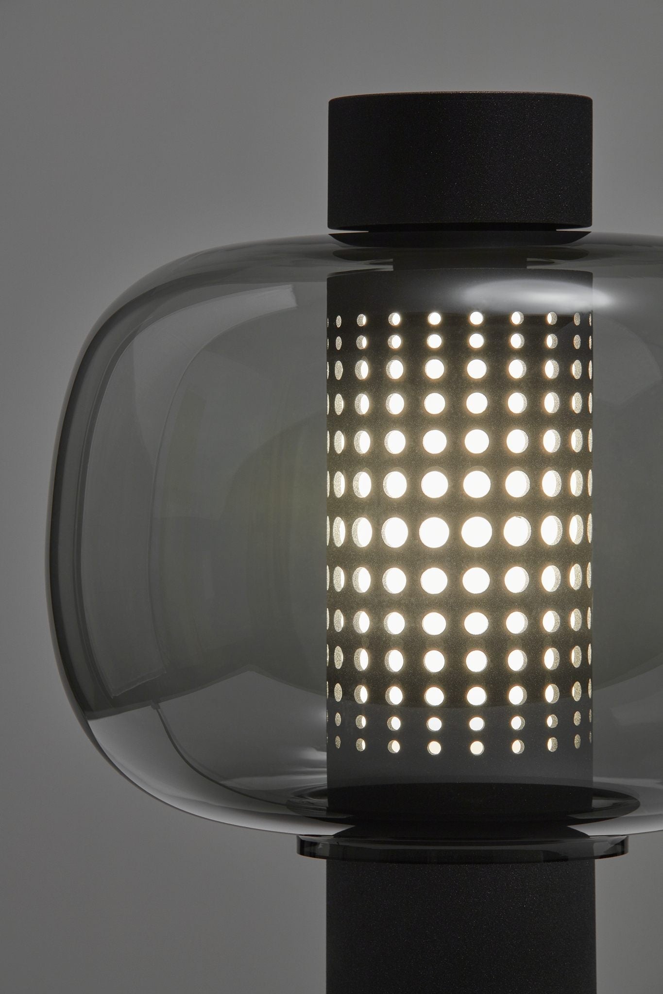 Lampa stojąca zewnętrzna BONBORI dmuchane szkło