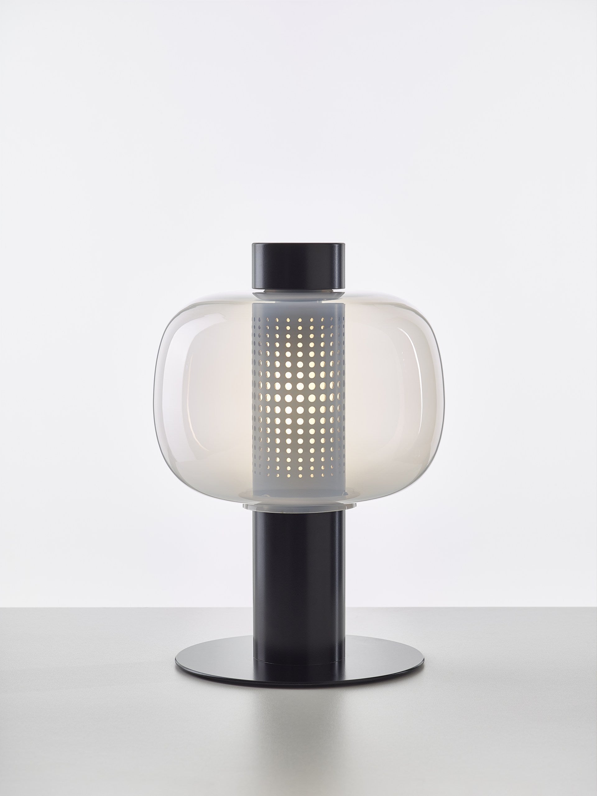 Lampa stojąca zewnętrzna BONBORI dmuchane szkło