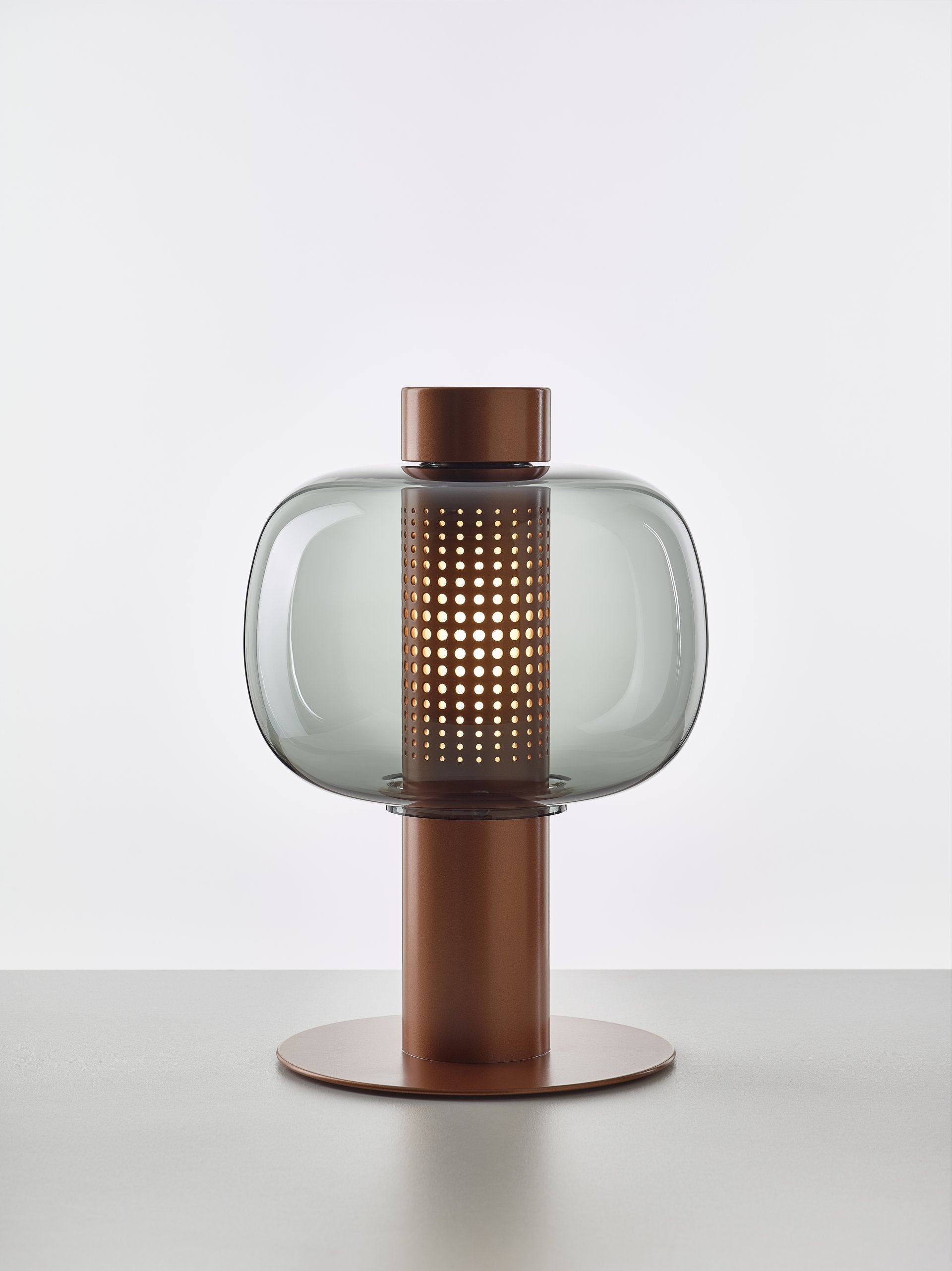 Lampa stojąca zewnętrzna BONBORI dmuchane szkło