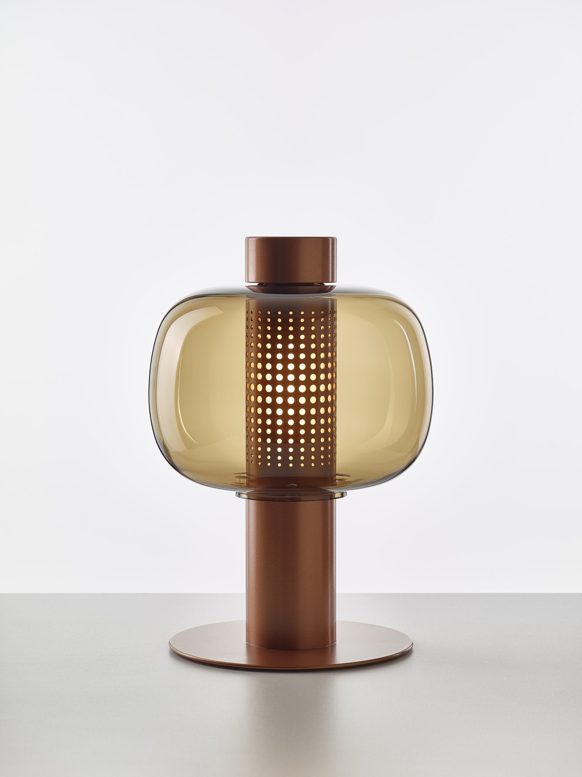 Lampa stojąca zewnętrzna BONBORI dmuchane szkło