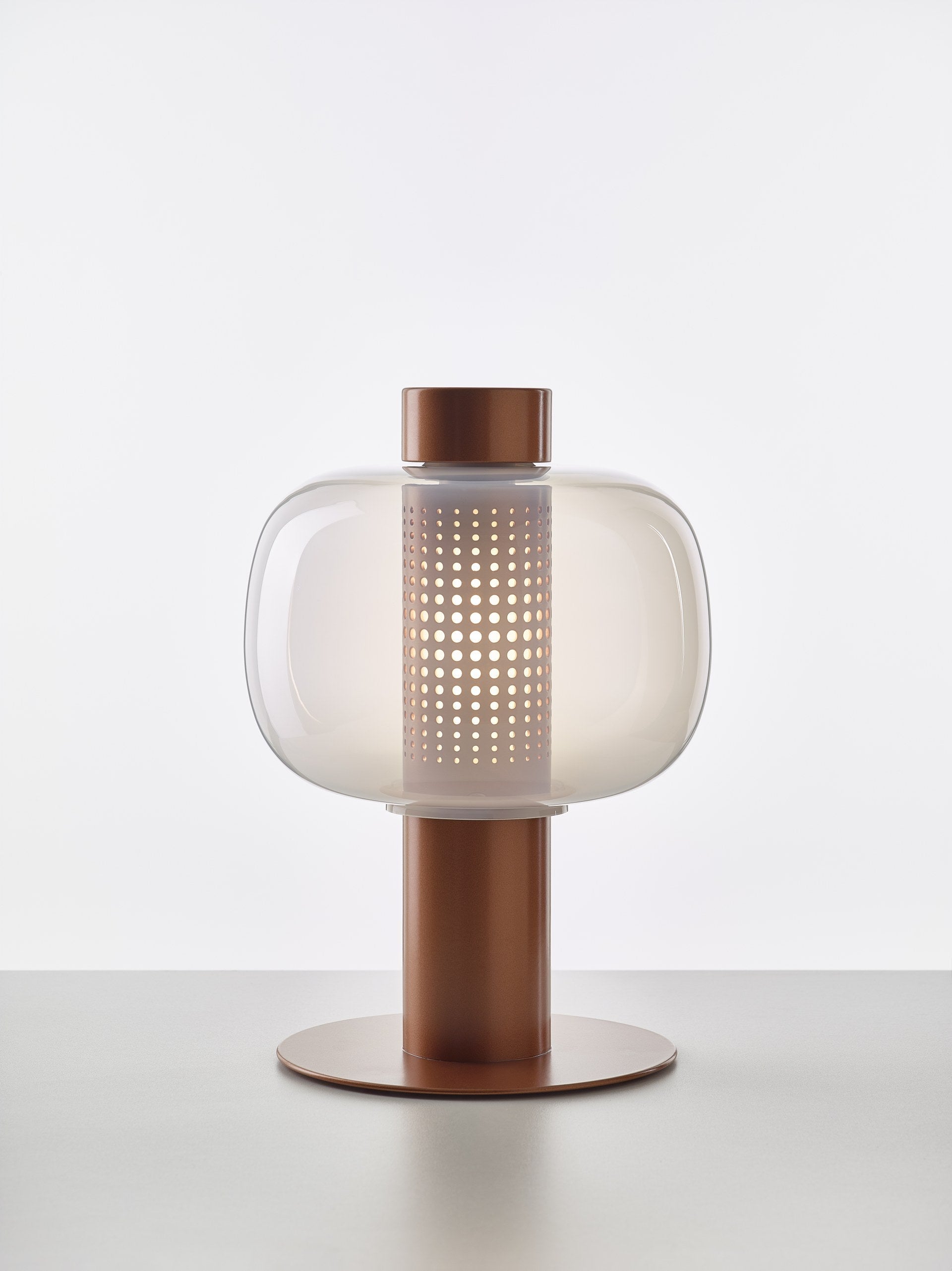 Lampa stojąca zewnętrzna BONBORI dmuchane szkło