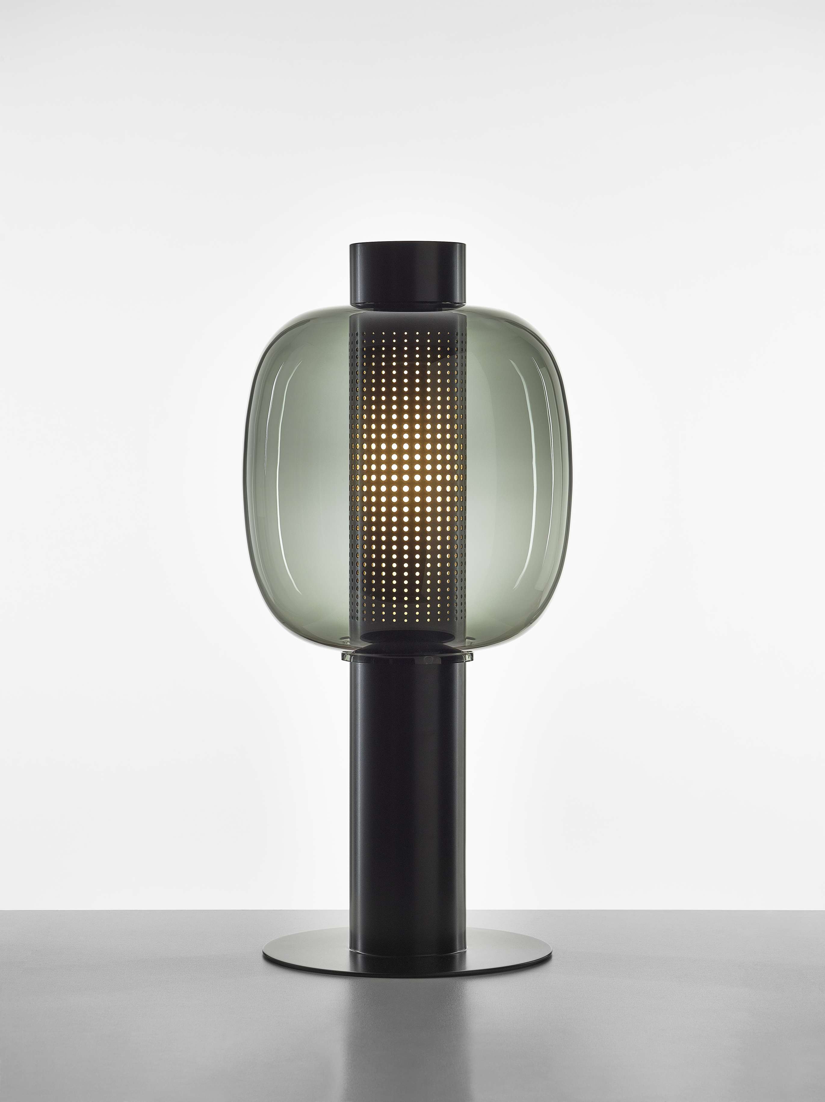 Lampa stojąca zewnętrzna BONBORI dmuchane szkło