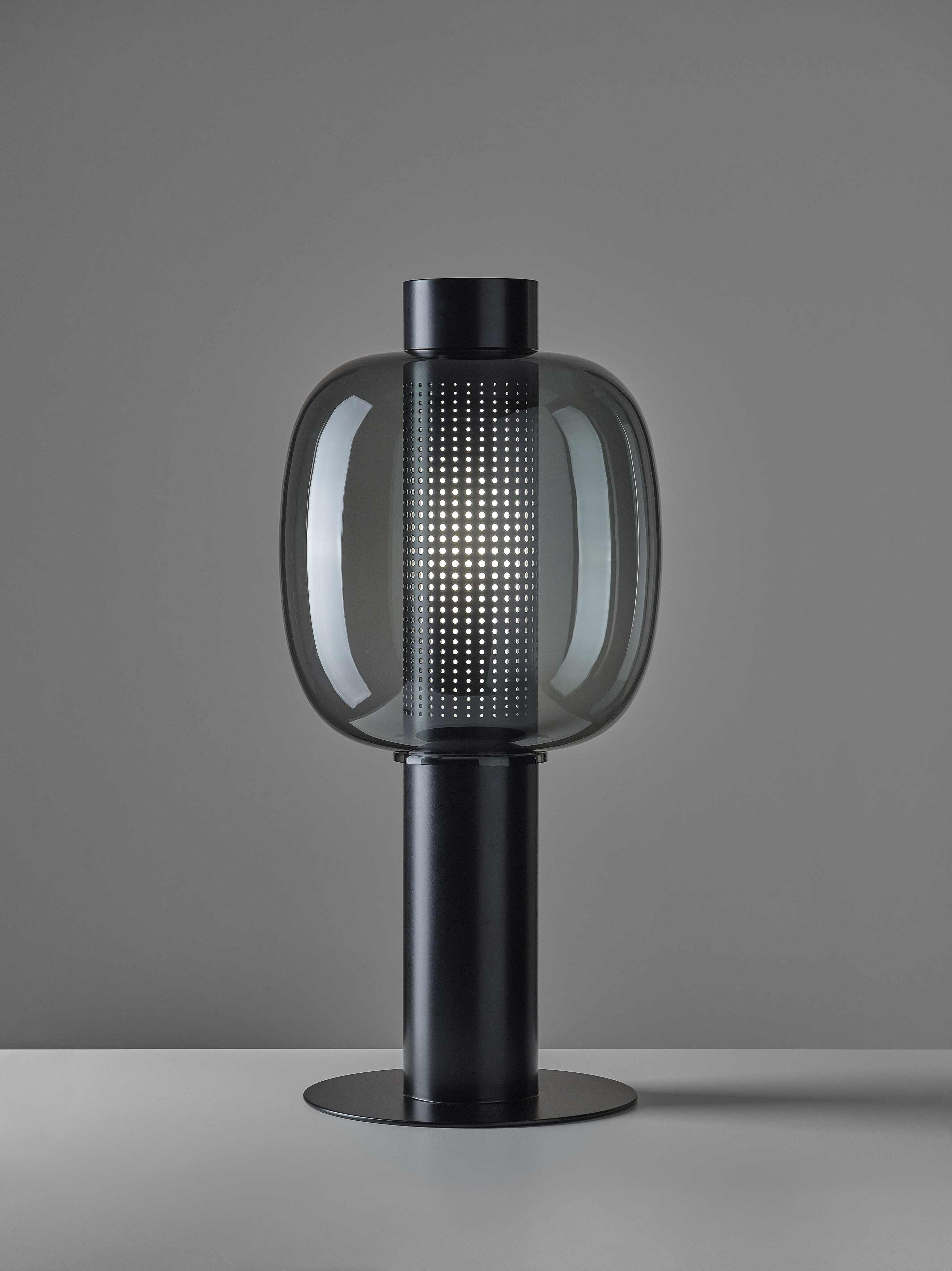 Lampa stojąca zewnętrzna BONBORI dmuchane szkło