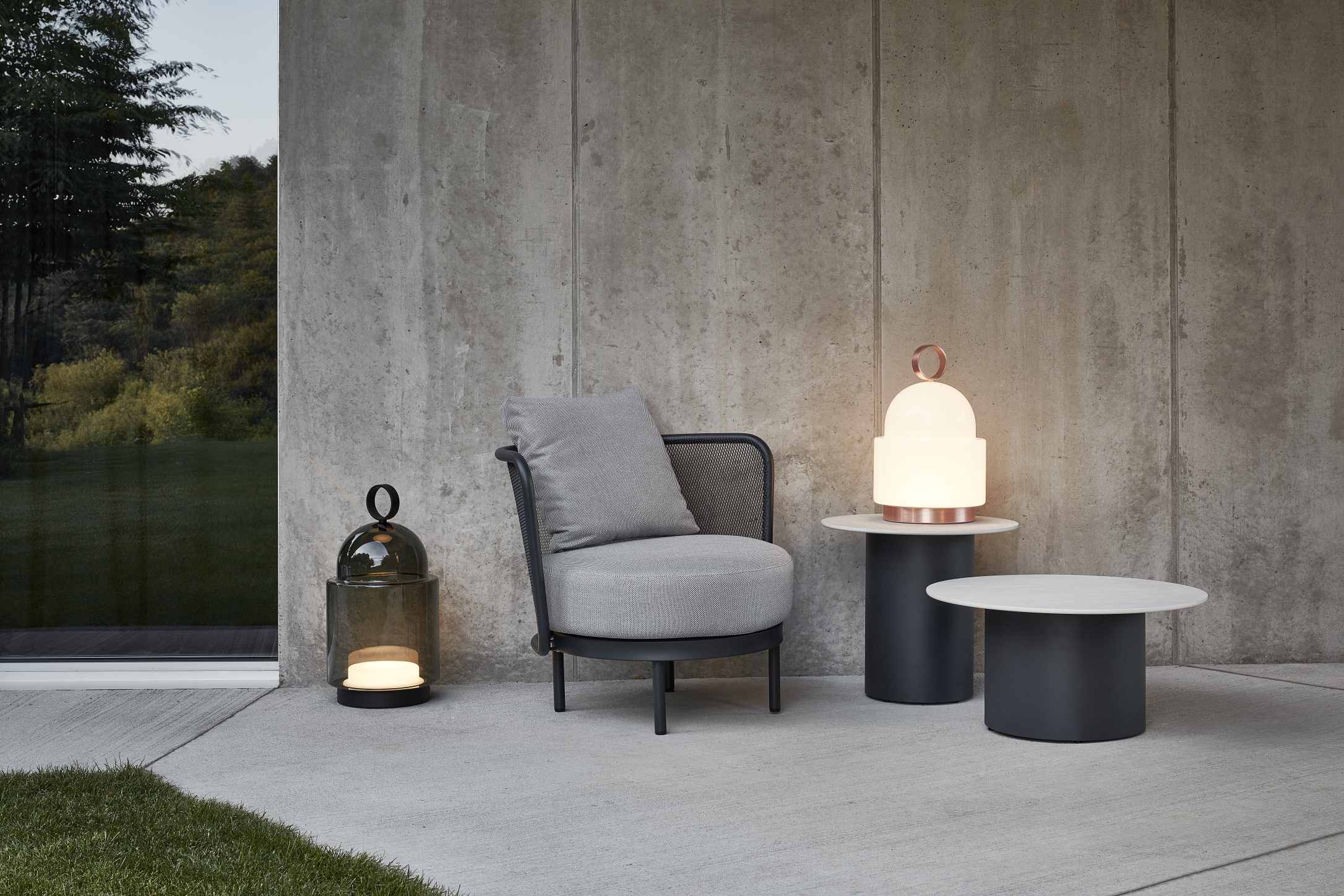 Lampa przenośna DOME NOMAD dmuchane szkło