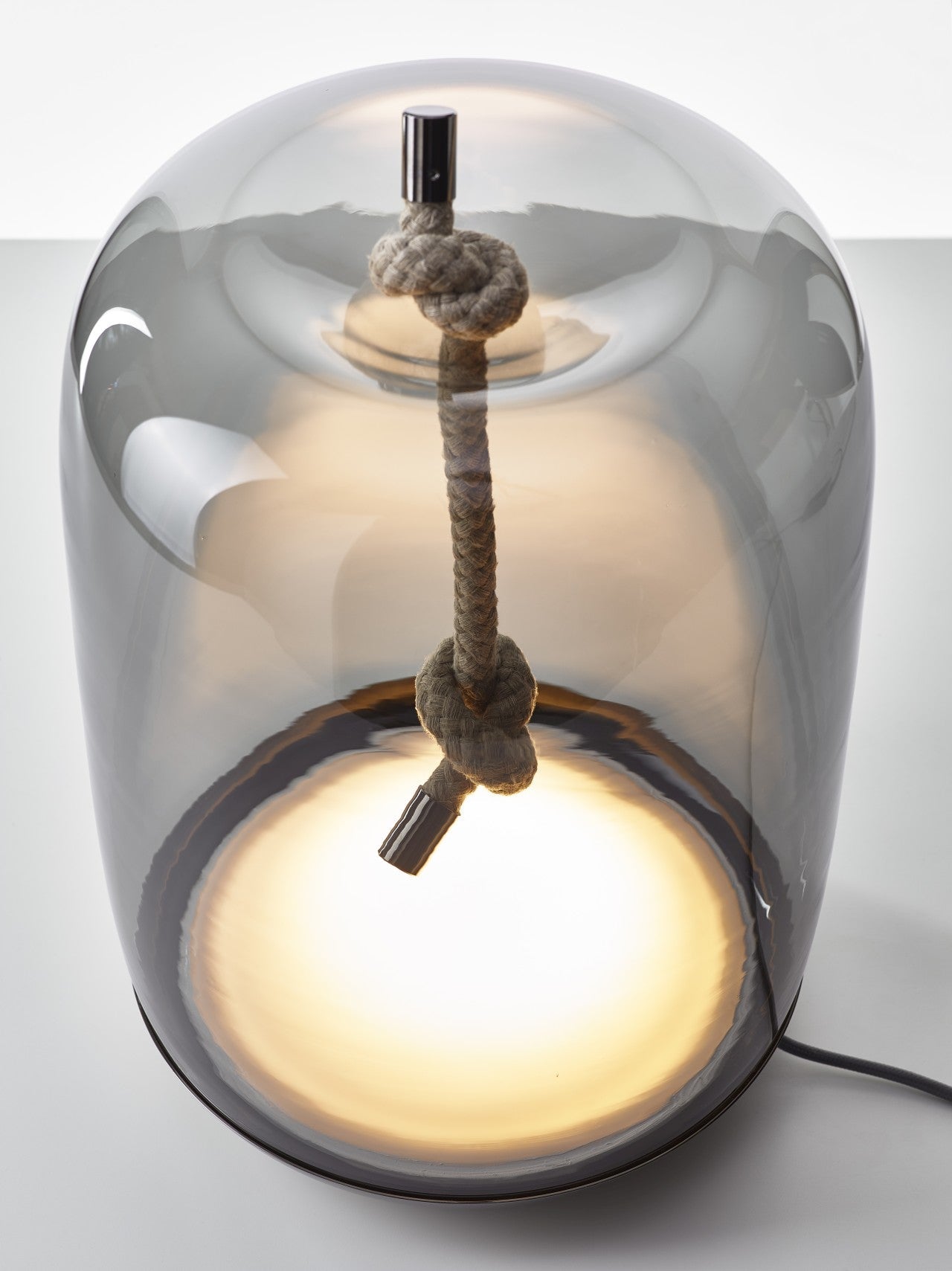 Lampa stołowa KNOT - CILINDRO szklana