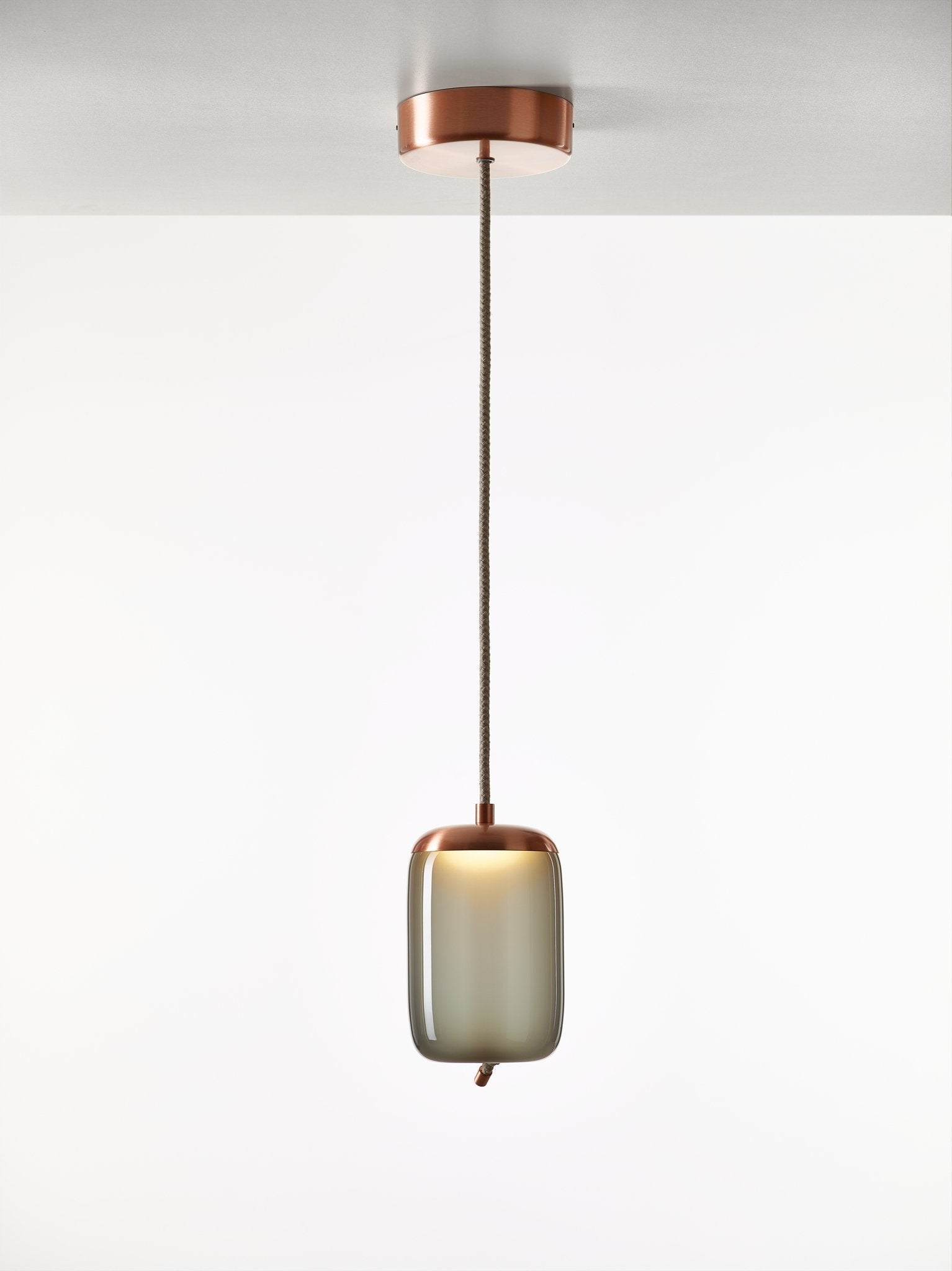Lampa wisząca KNOT SMALL - CILINDRO szklana