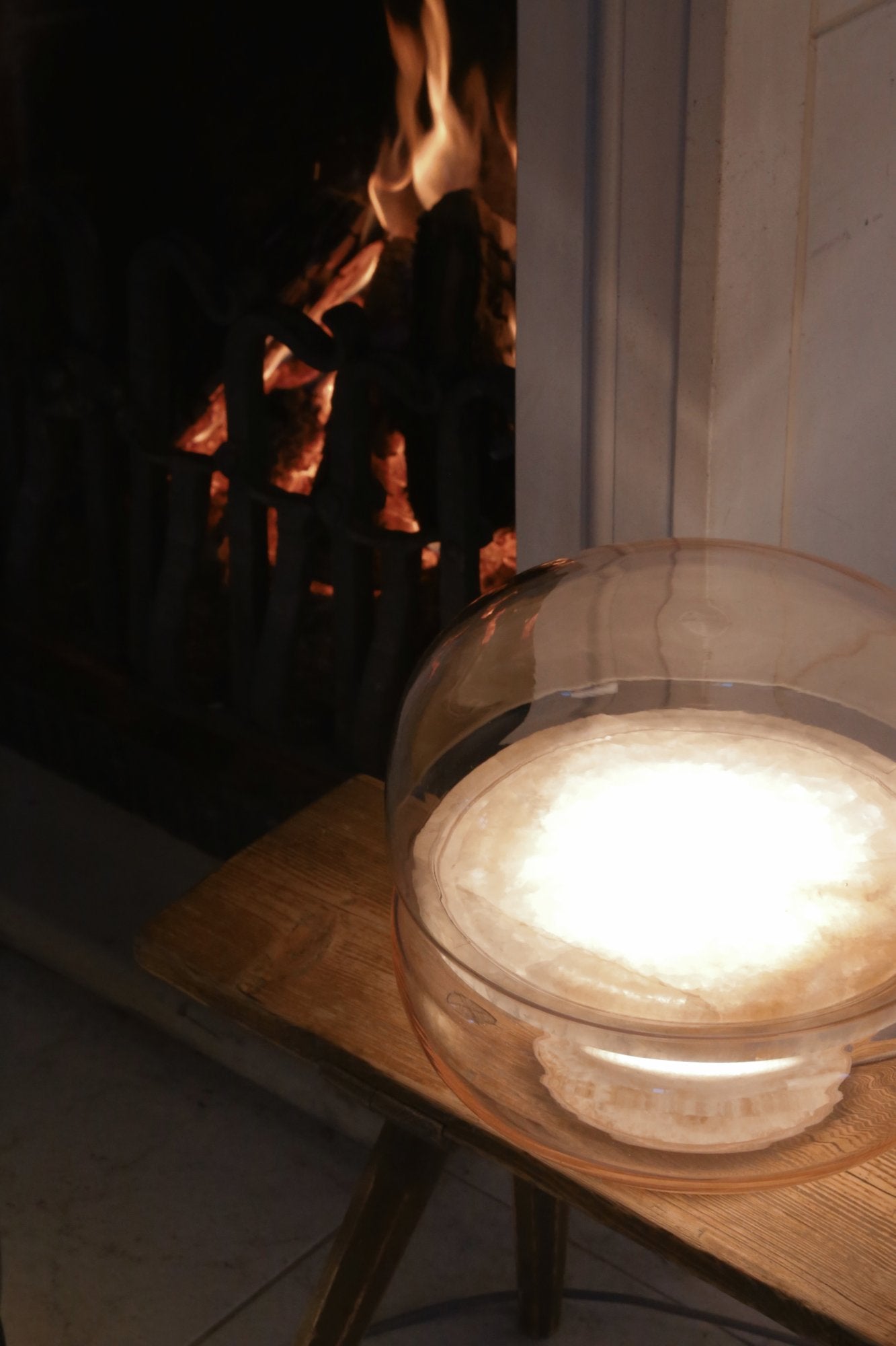Lampa stołowa MACARON MINI dmuchane szkło z onyksem