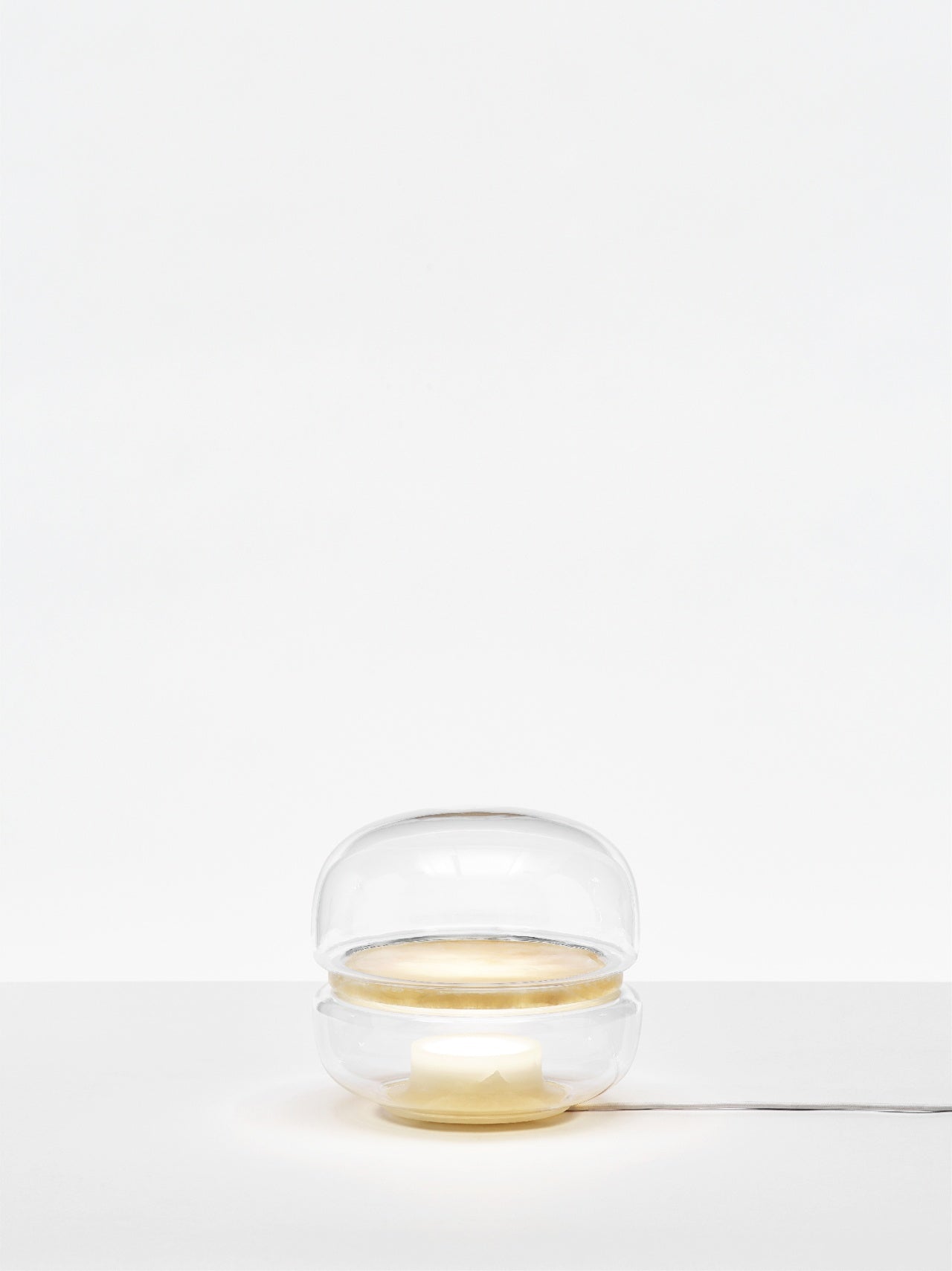 Lampa stołowa MACARON MINI dmuchane szkło z onyksem