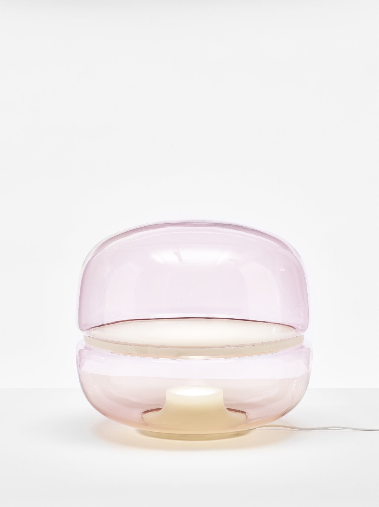 Lampa stołowa MACARON M dmuchane szkło z onyksem