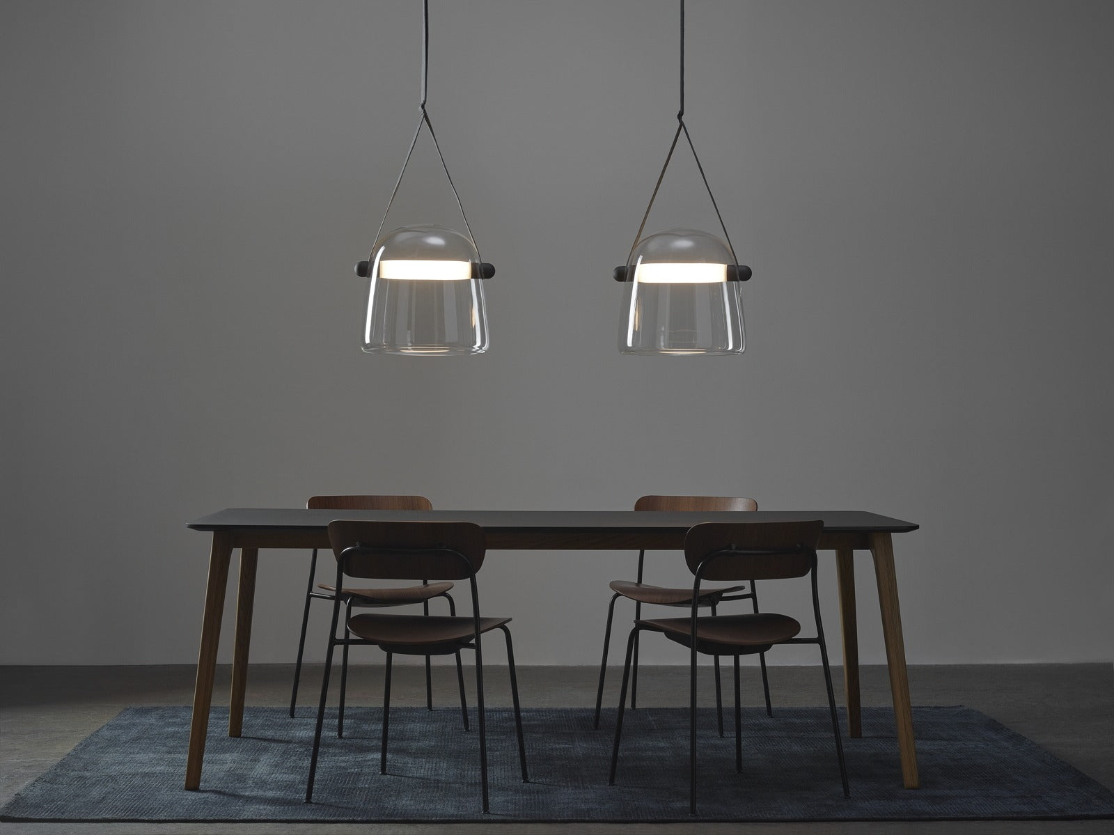 Lampa wisząca MONA czarna podsufitka