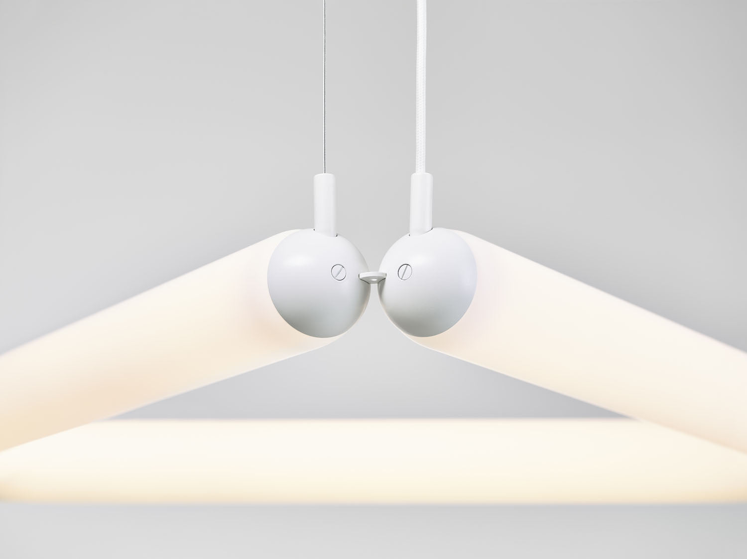 Lampa wisząca PURO CONTOUR - TRIANGLE szkło matowe