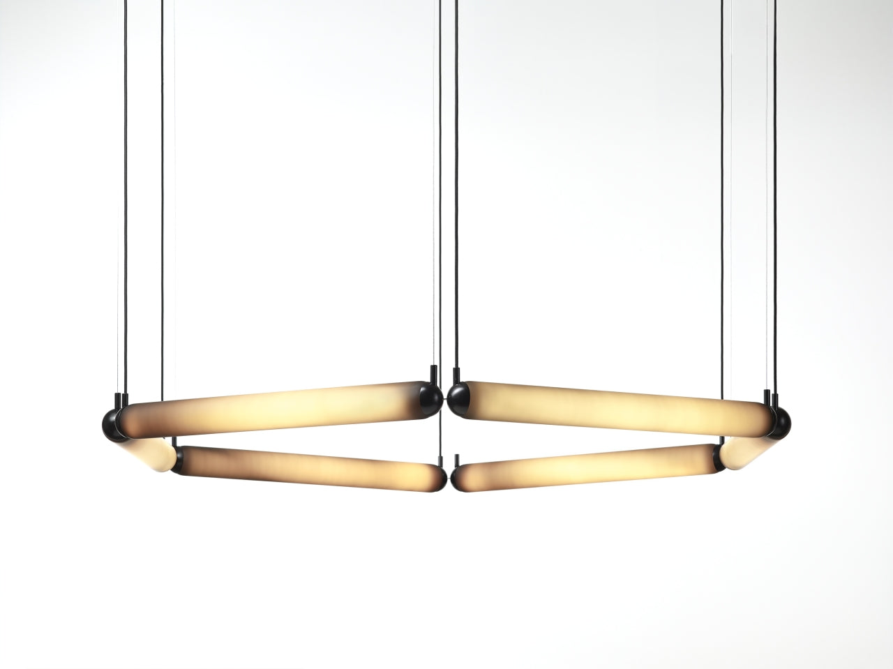 Lampa wisząca PURO CONTOUR - HEXAGON szkło matowe