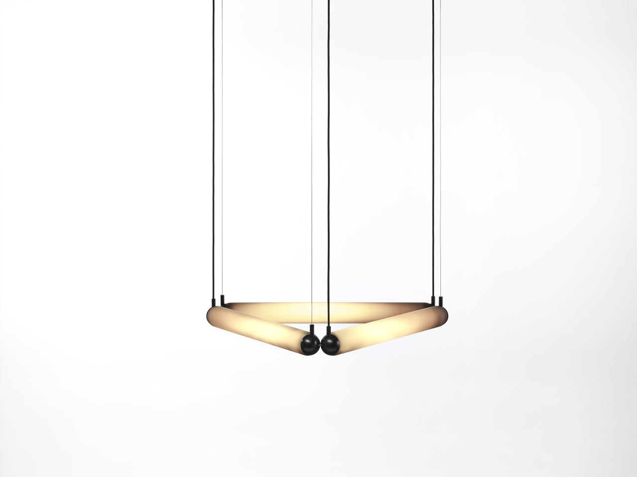 Lampa wisząca PURO CONTOUR - TRIANGLE szkło matowe