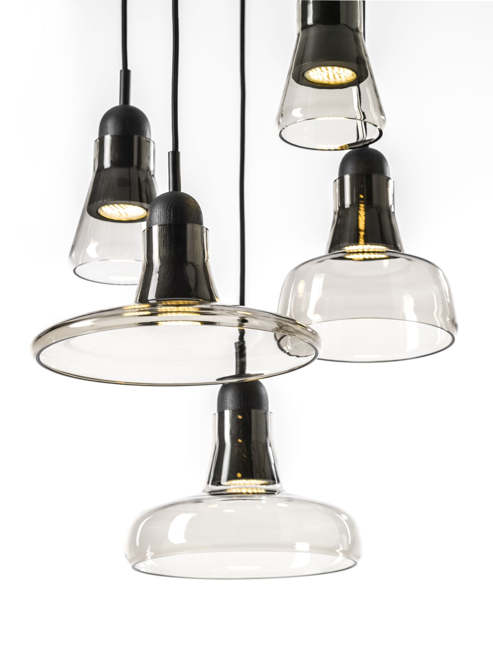 Lampa wisząca SHADOWS - SET RING szkło błyszczące