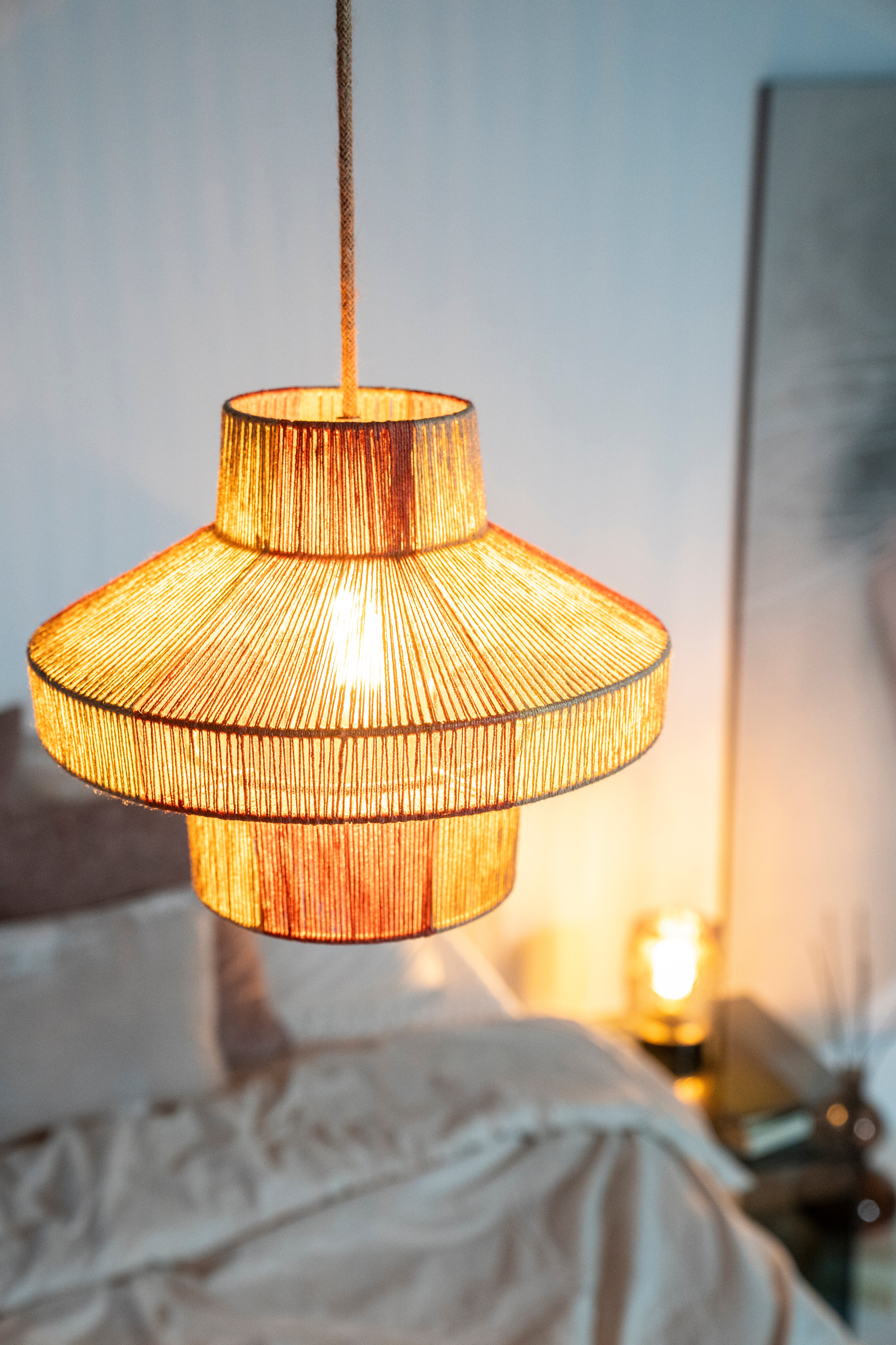CIRQUE pendant lamp beige with coral