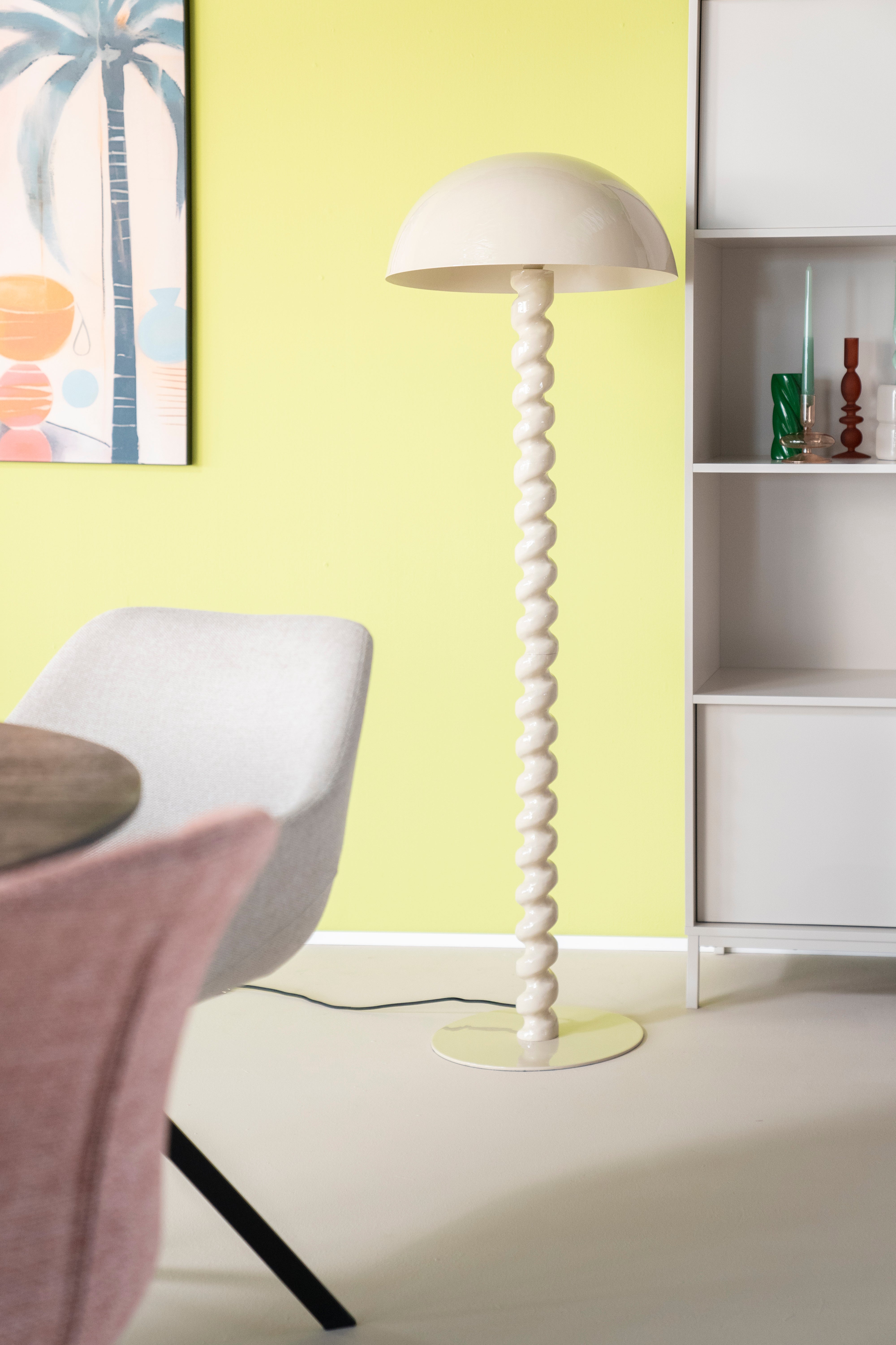 Lampa podłogowa LUOX beżowy