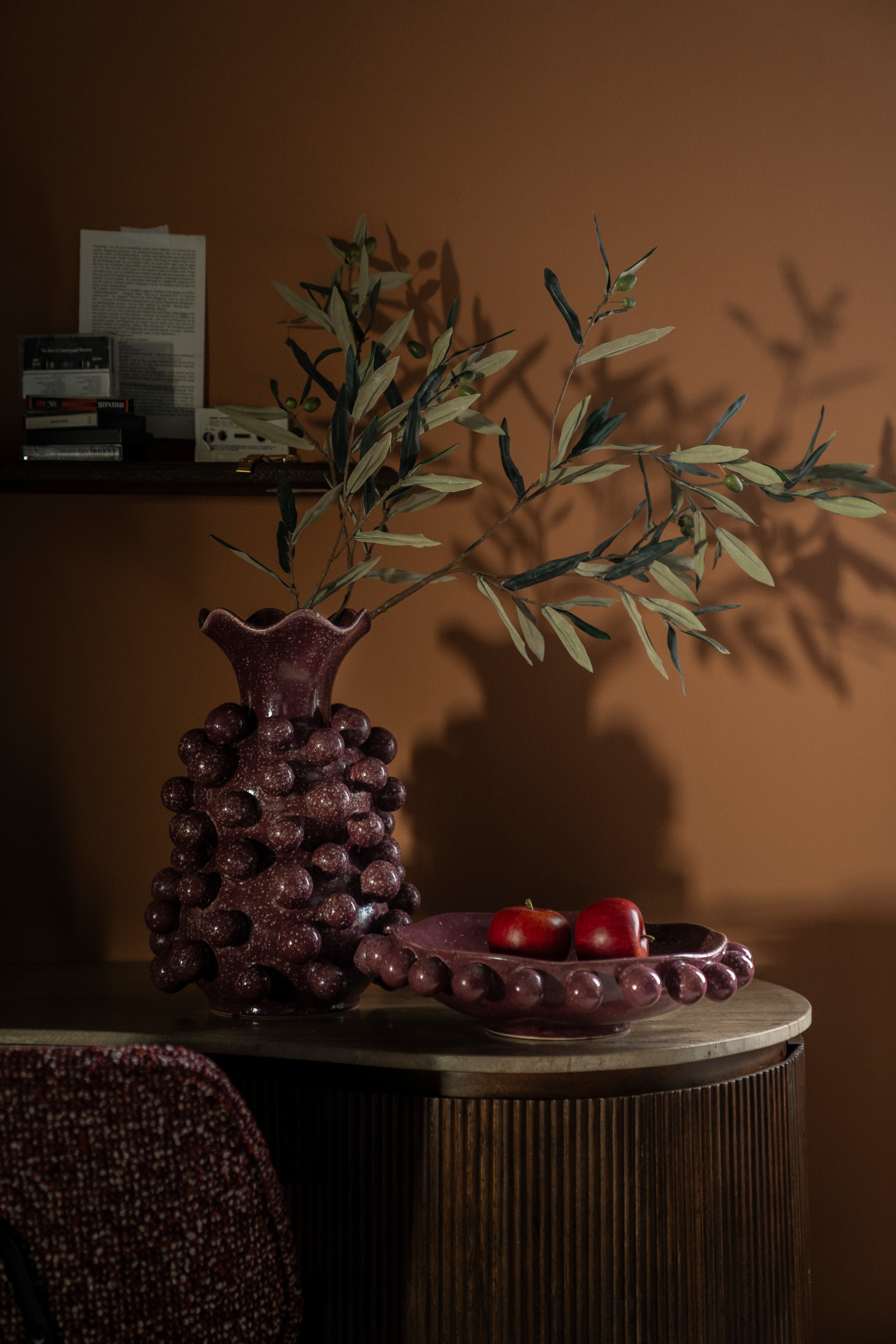 Wazon VIRO burgundowy