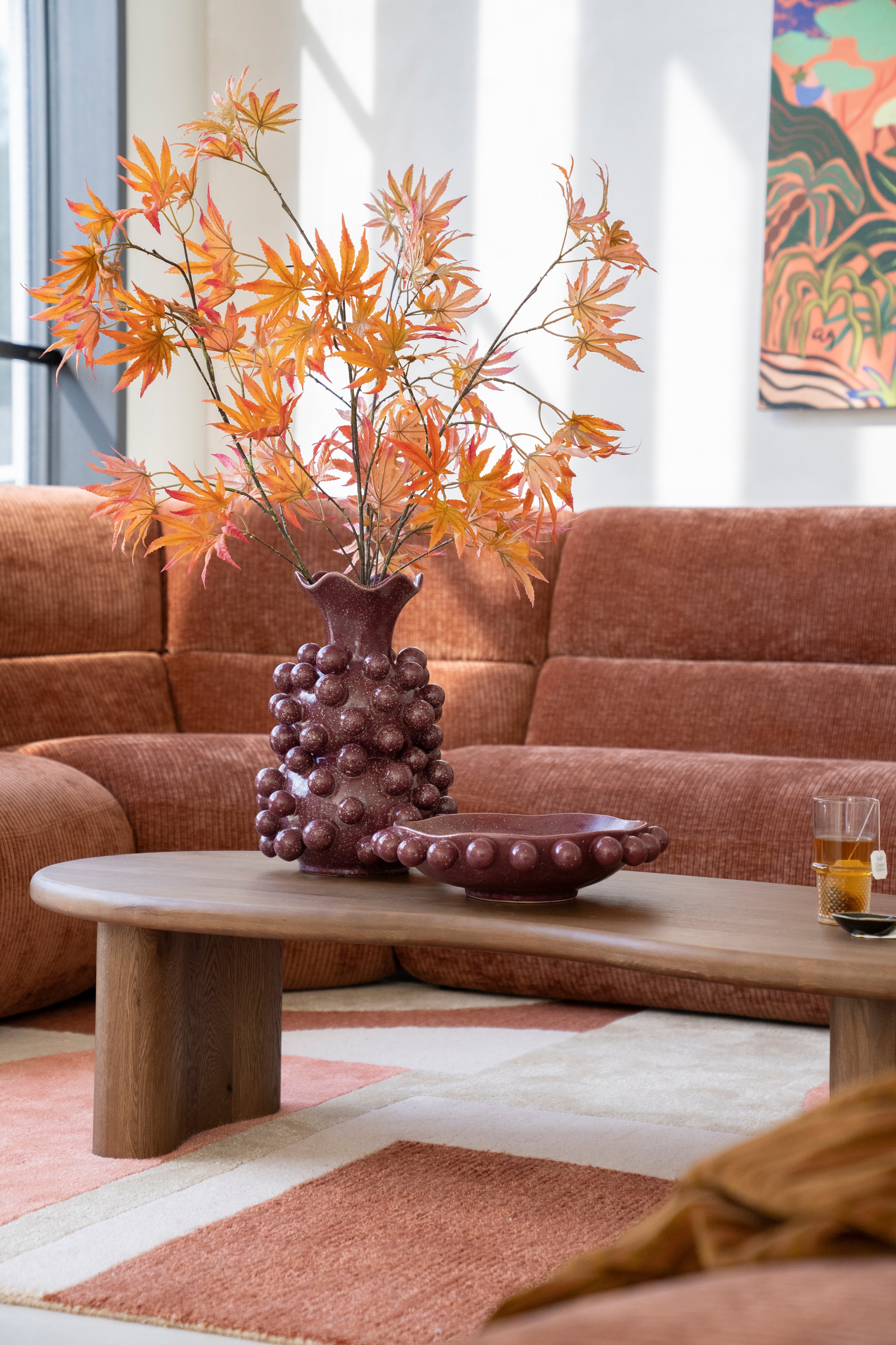 Wazon VIRO burgundowy