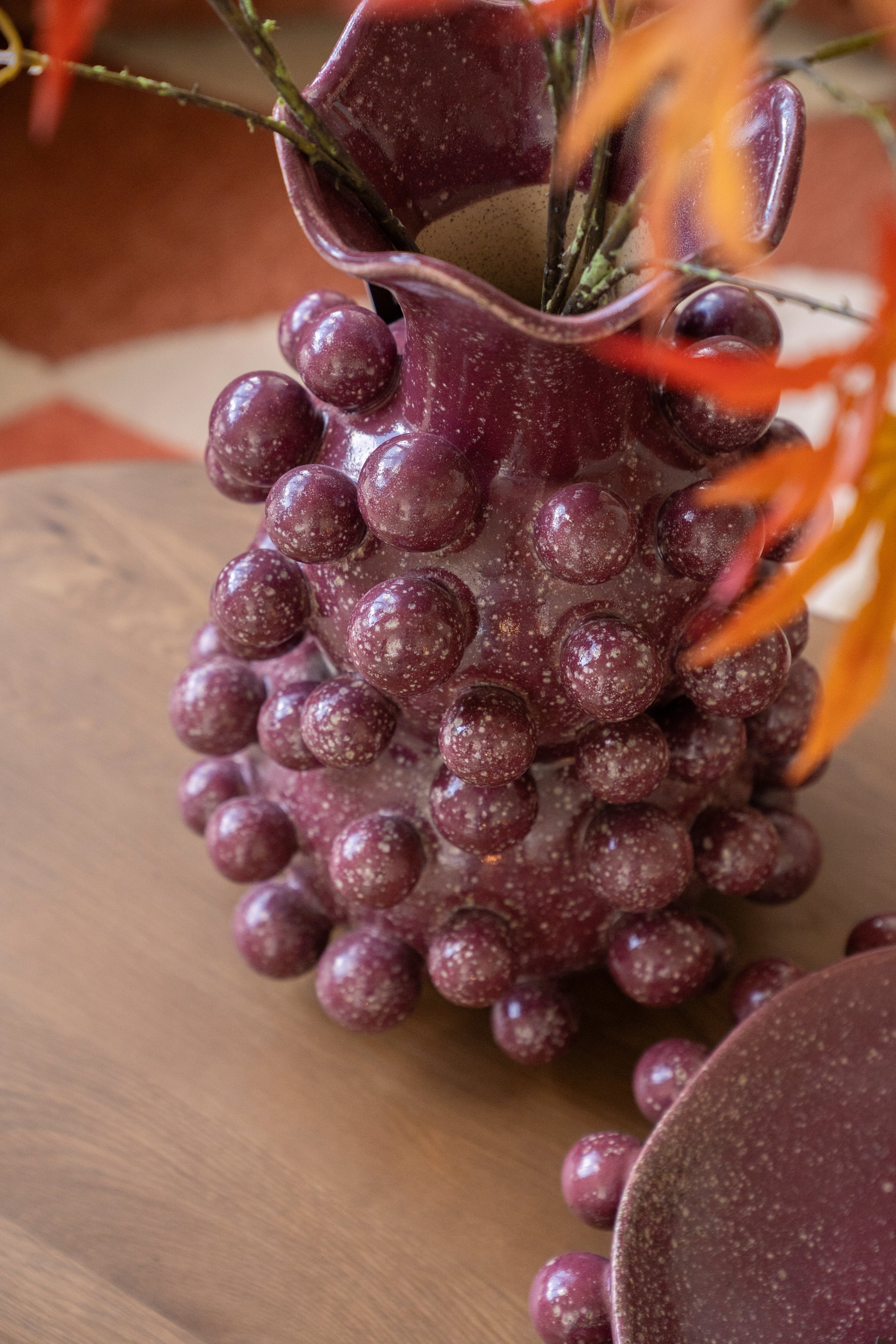 Wazon VIRO burgundowy