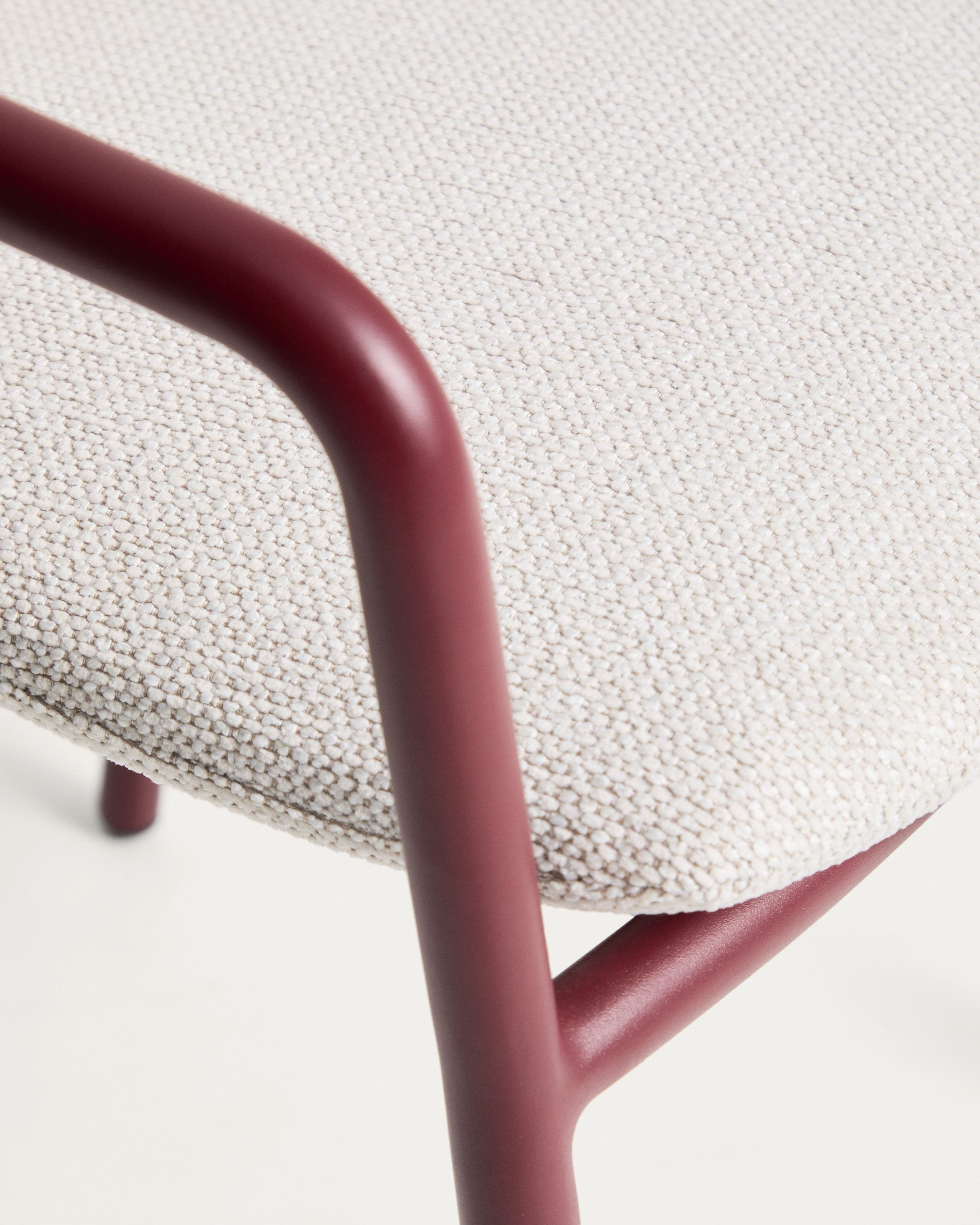 LINOSA Garden Chair Beige with Burgundy Base