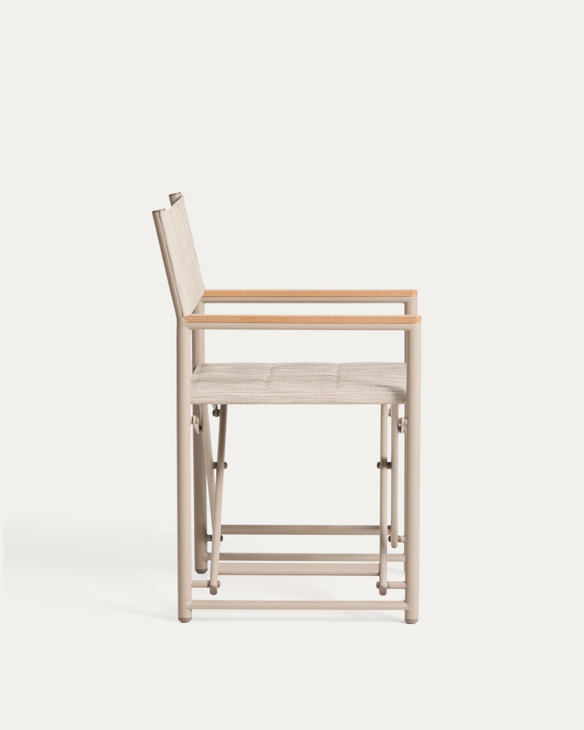 TISNO taupe folding garden chair
