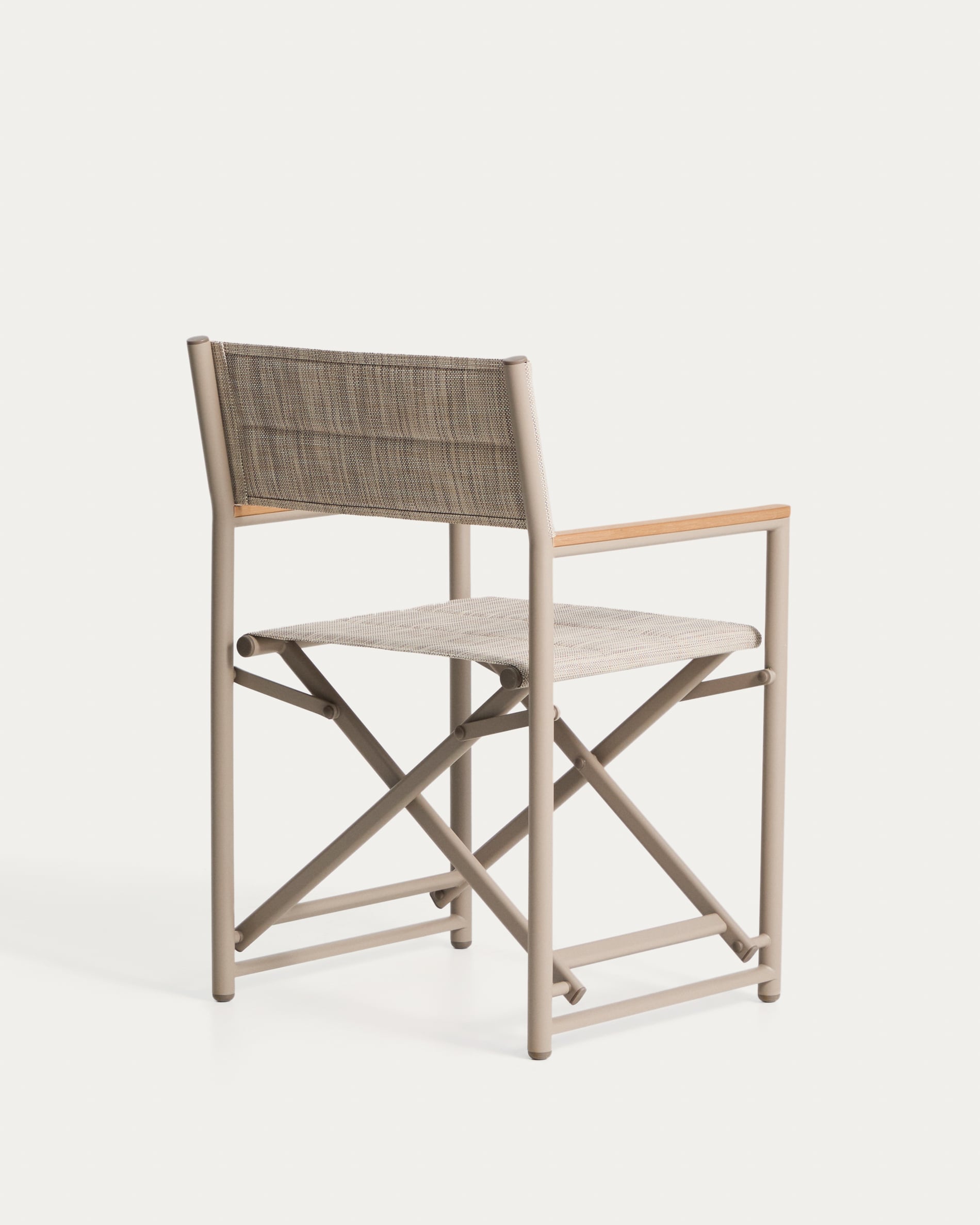 TISNO taupe folding garden chair