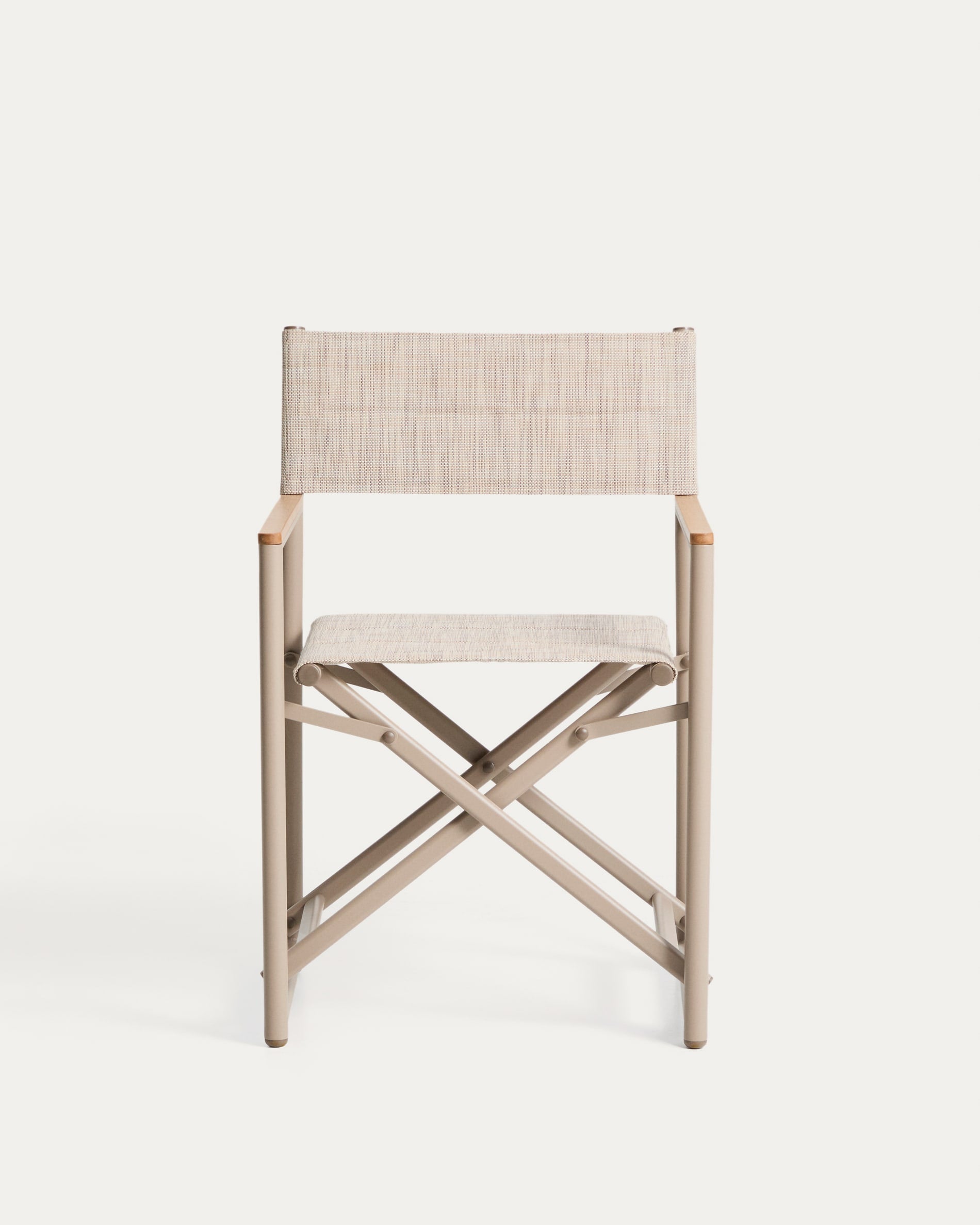 TISNO taupe folding garden chair
