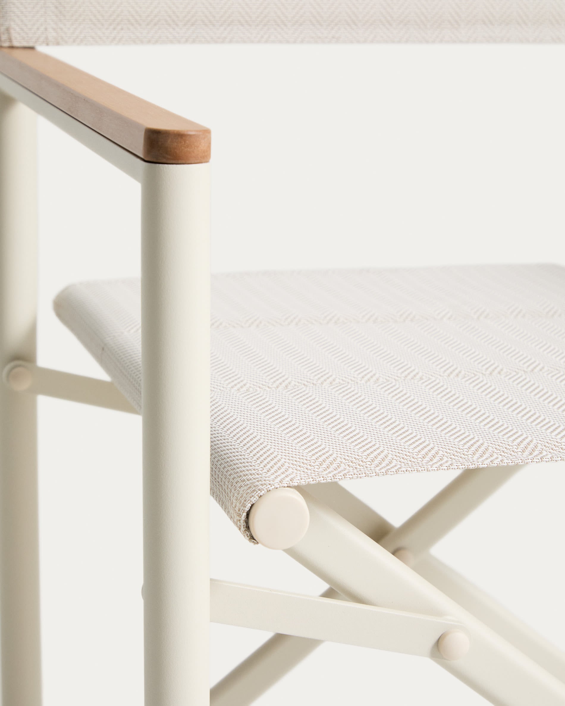 Krzesło ogrodowe składane TISNO ecru