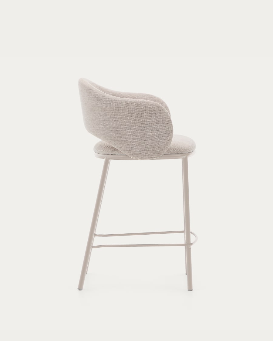 MAINA Bar Stool Beige Chenille